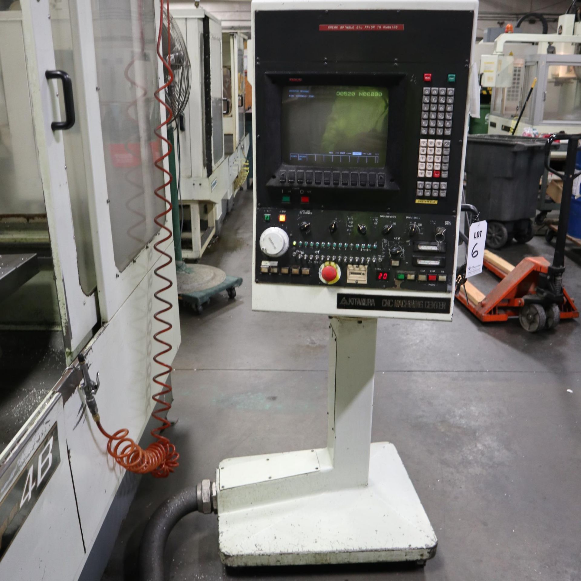 1987 KITAMURA MYCENTER 4B CNC VERTICAL MACHINING CENTER, S/N 30461, 6,000 RPM SPINDLE, RAPIDS 394 - Image 7 of 10