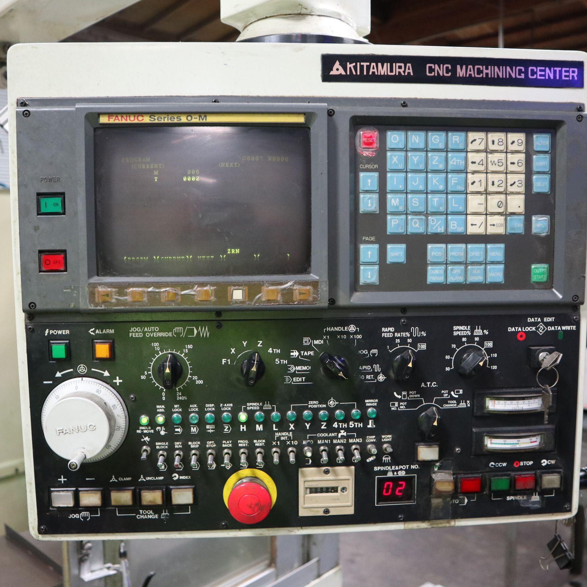 1994 KITAMURA MYCENTER 2 VERTICAL MACHINING CENTER, S/N 11084, FANUC CONTROL O-M, 8,000 RPM SPINDLE, - Image 7 of 9