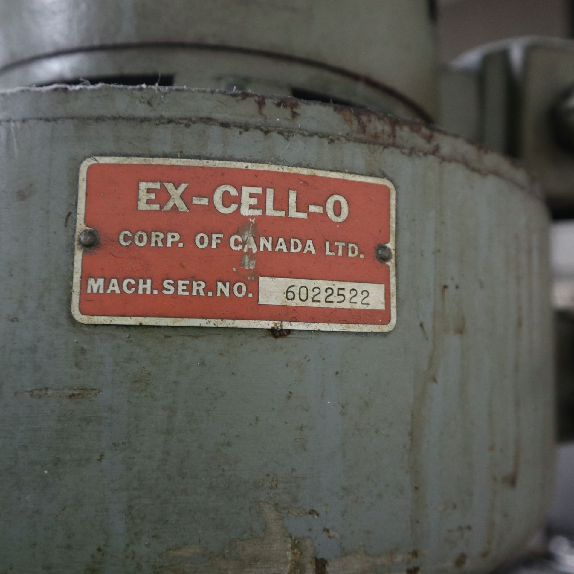 EX-CELL-O KNEE MILL S/N 6022522 - Image 6 of 6