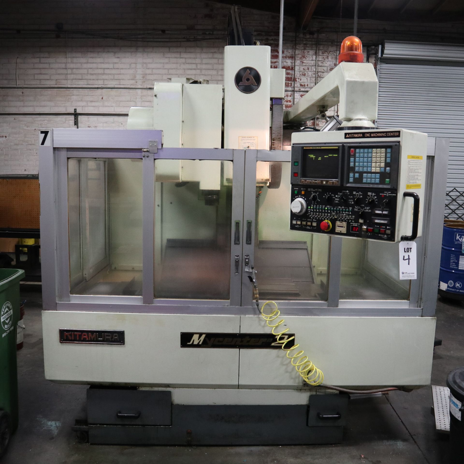 1994 KITAMURA MYCENTER 2 VERTICAL MACHINING CENTER, S/N 11084, FANUC CONTROL O-M, 8,000 RPM SPINDLE, - Image 2 of 9