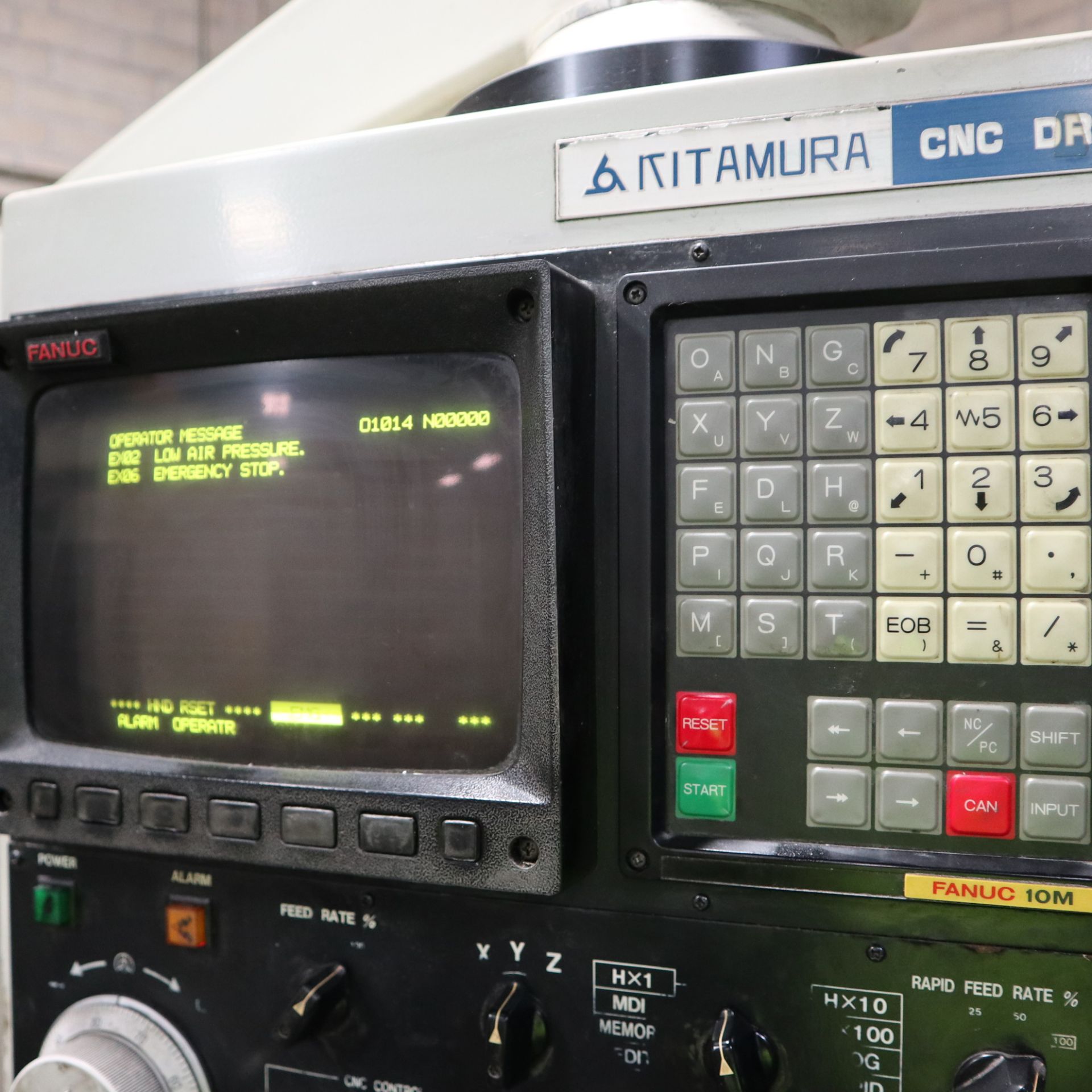 1987 KITAMURA MYCENTER-1 VERTICAL MACHINING CENTER, S/N 01823, FANUC 10M CONTROL, BT35 TOOLING,10, - Image 7 of 13