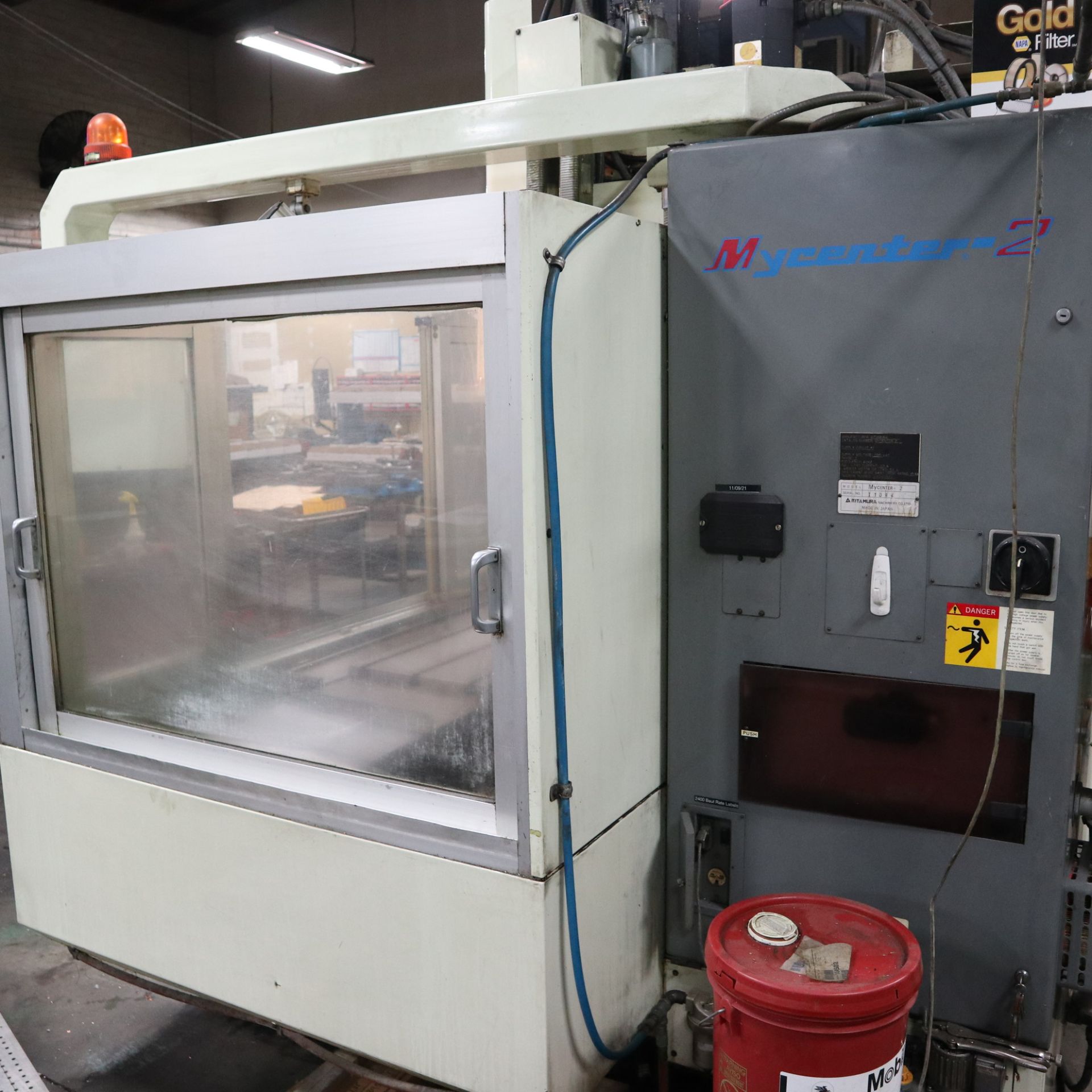 1994 KITAMURA MYCENTER 2 VERTICAL MACHINING CENTER, S/N 11084, FANUC CONTROL O-M, 8,000 RPM SPINDLE, - Image 8 of 9