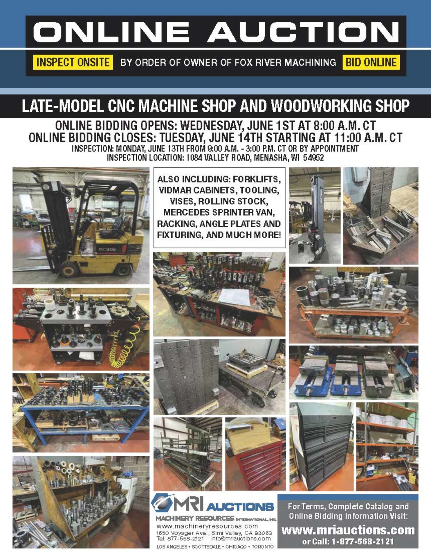 LATE-MODEL CNC MACHINE AND WOODWORKING SHOP – BY ORDER OF OWNER OF FOX RIVER MACHINING - Image 4 of 4