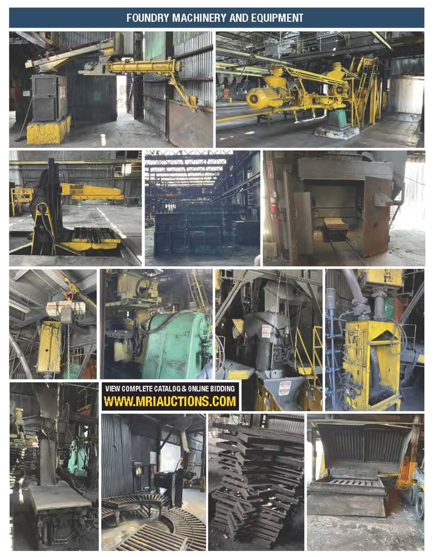 COMPLETE GREEN SAND AND NO BAKE IRON FOUNDRY AND METAL FABRICATION SHOP ONLINE AUCTION - Image 3 of 8