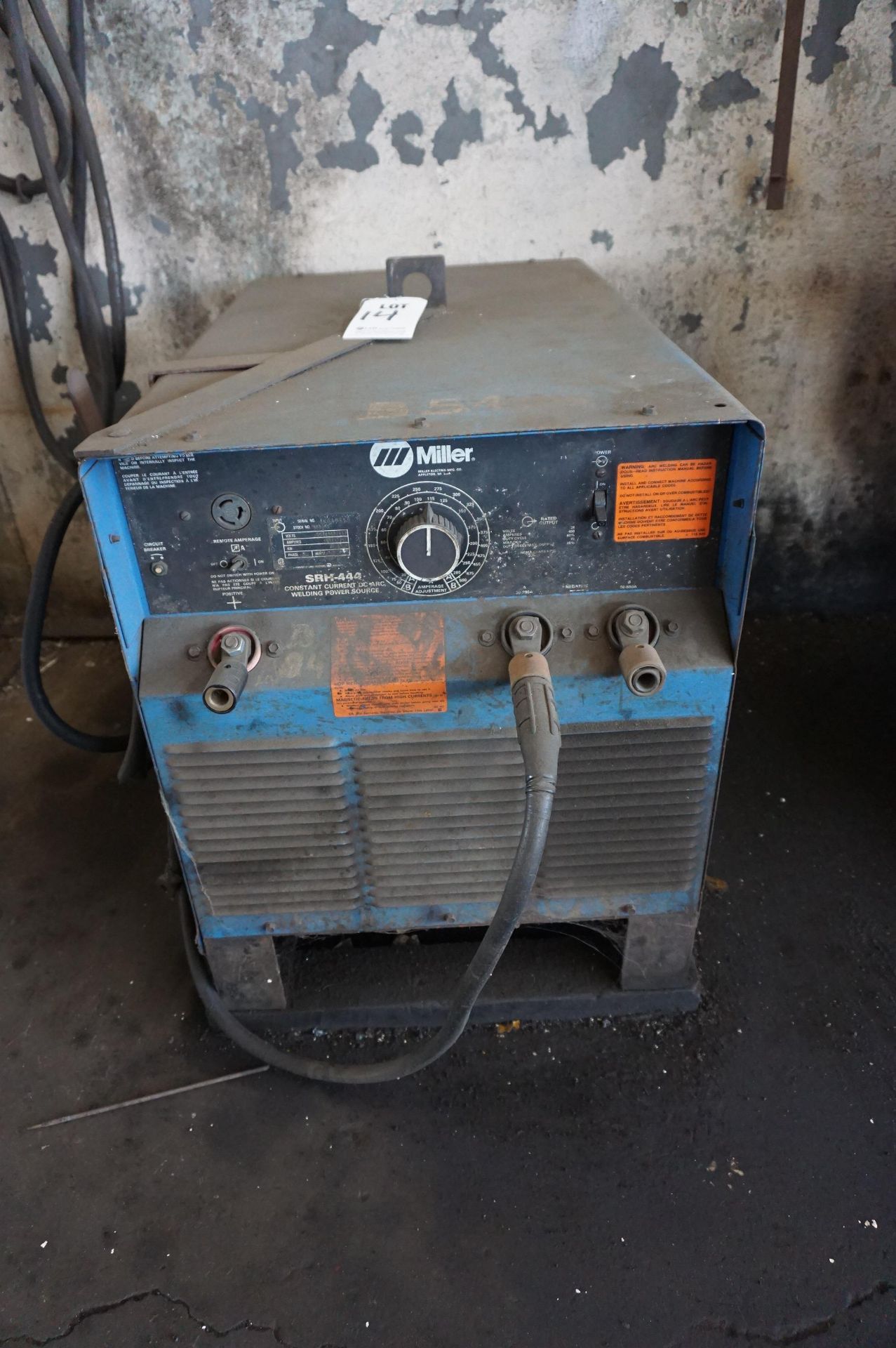 MILLER SRH-444 CONSTANT CURRENT DC ARC WELDING POWER SOURCE