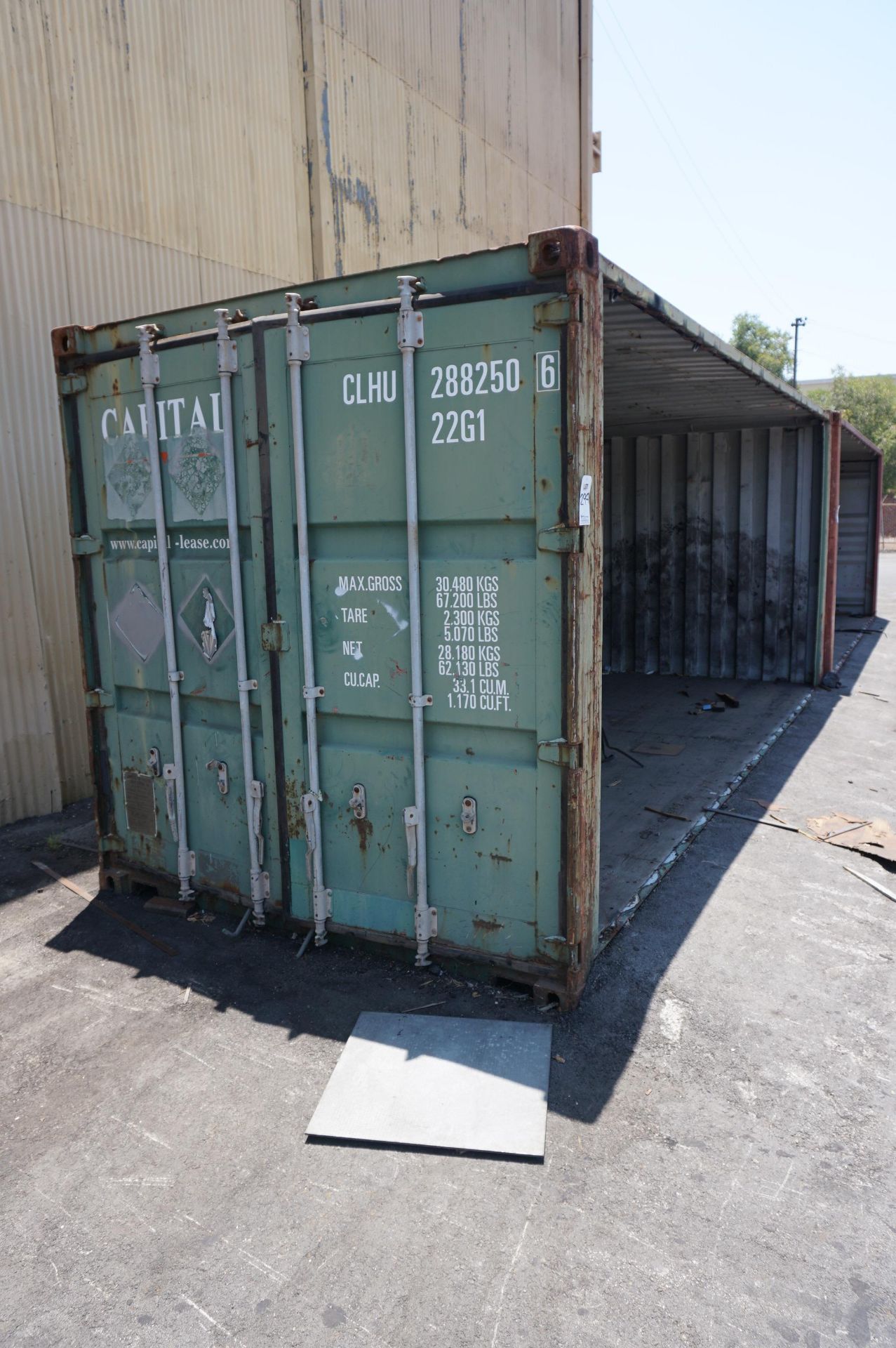 20' STEEL CONTAINER, SIDE MISSING, USED AS STORAGE - Image 2 of 2