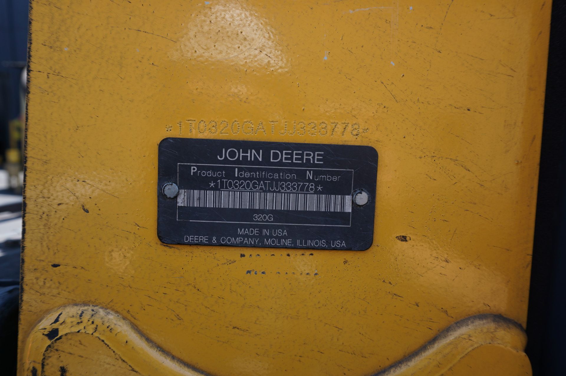 JOHN DEERE 320G SKID STEER, DIESEL, S/N 1T0320GATJJ333778 - Image 5 of 8