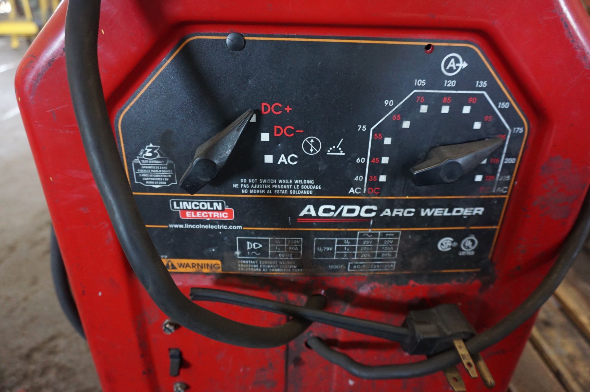 LOT TO INCLUDE: (1) MILLER MILLERMATIC 175 WIRE WELDER, (1) LINCOLN AC/DC ARC WELDER, (1) - Image 3 of 6