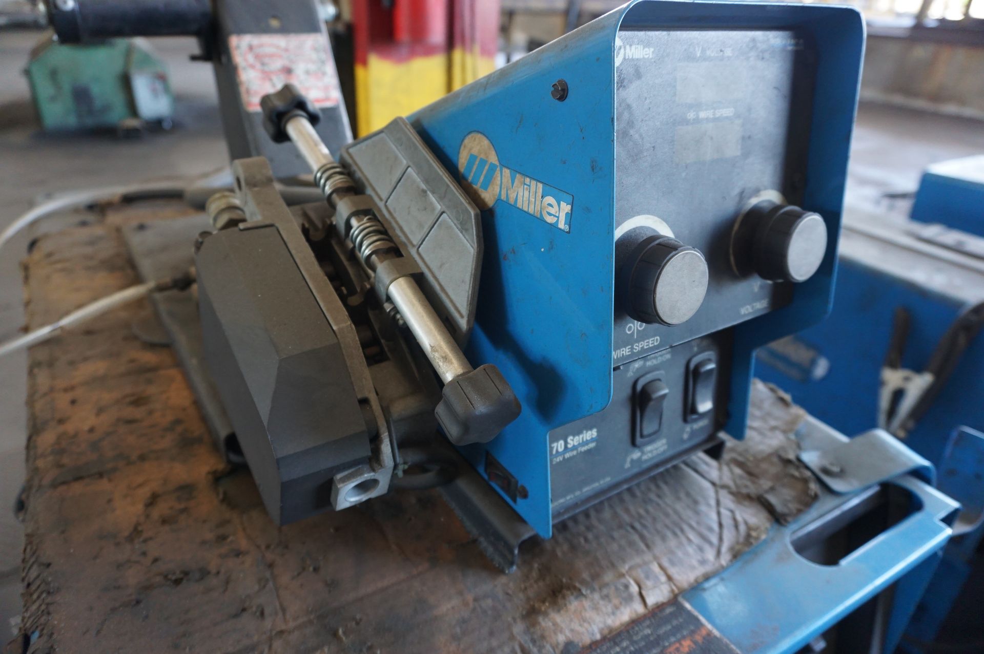 LOT TO INCLUDE: (1) MILLER DELTAWELD 452 CV-DC WELDING POWER SOURCE, (1) MILLER S-74 SERIES WIRE - Image 2 of 6