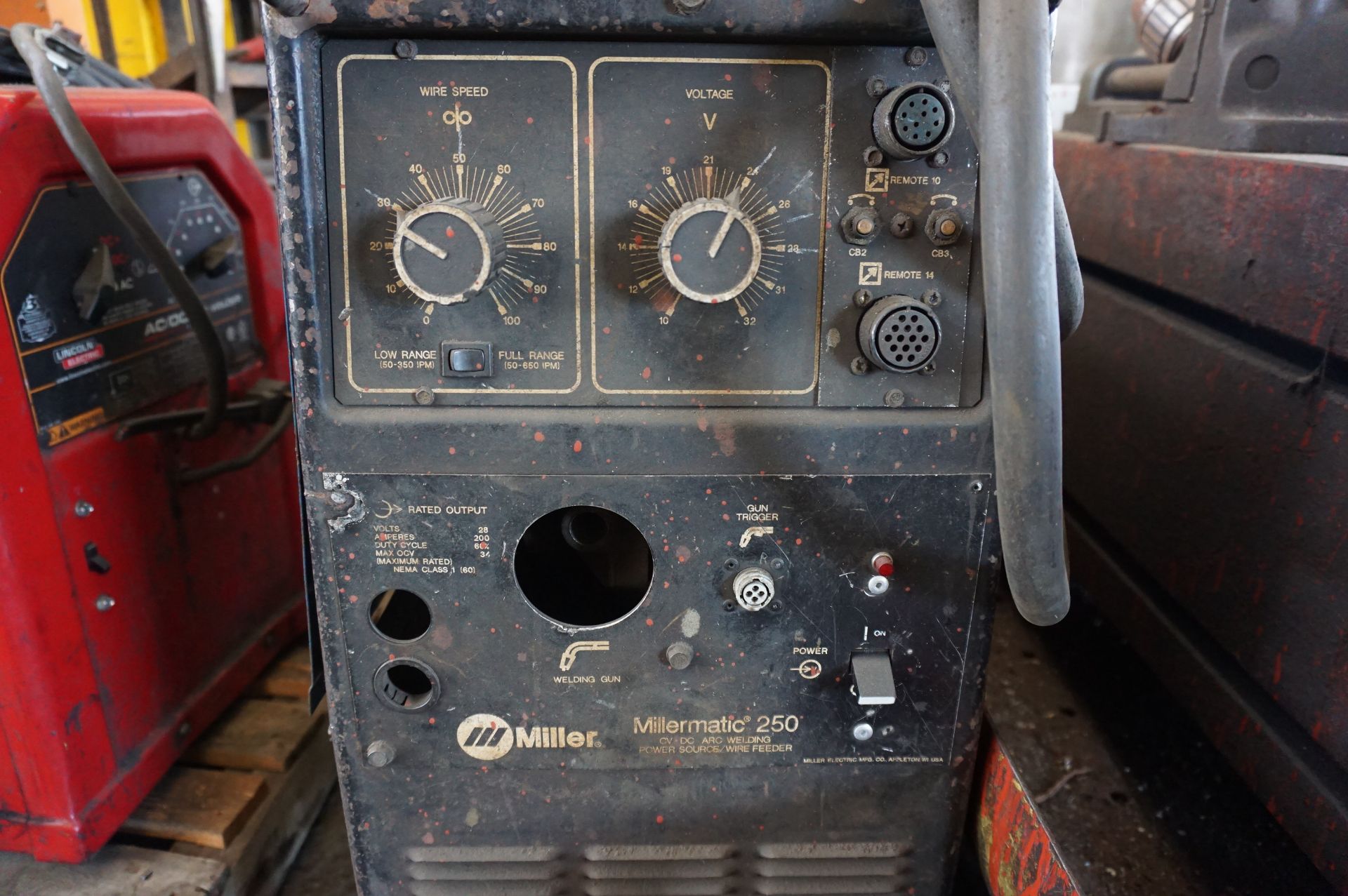 LOT TO INCLUDE: (1) MILLER MILLERMATIC 175 WIRE WELDER, (1) LINCOLN AC/DC ARC WELDER, (1) - Image 2 of 6