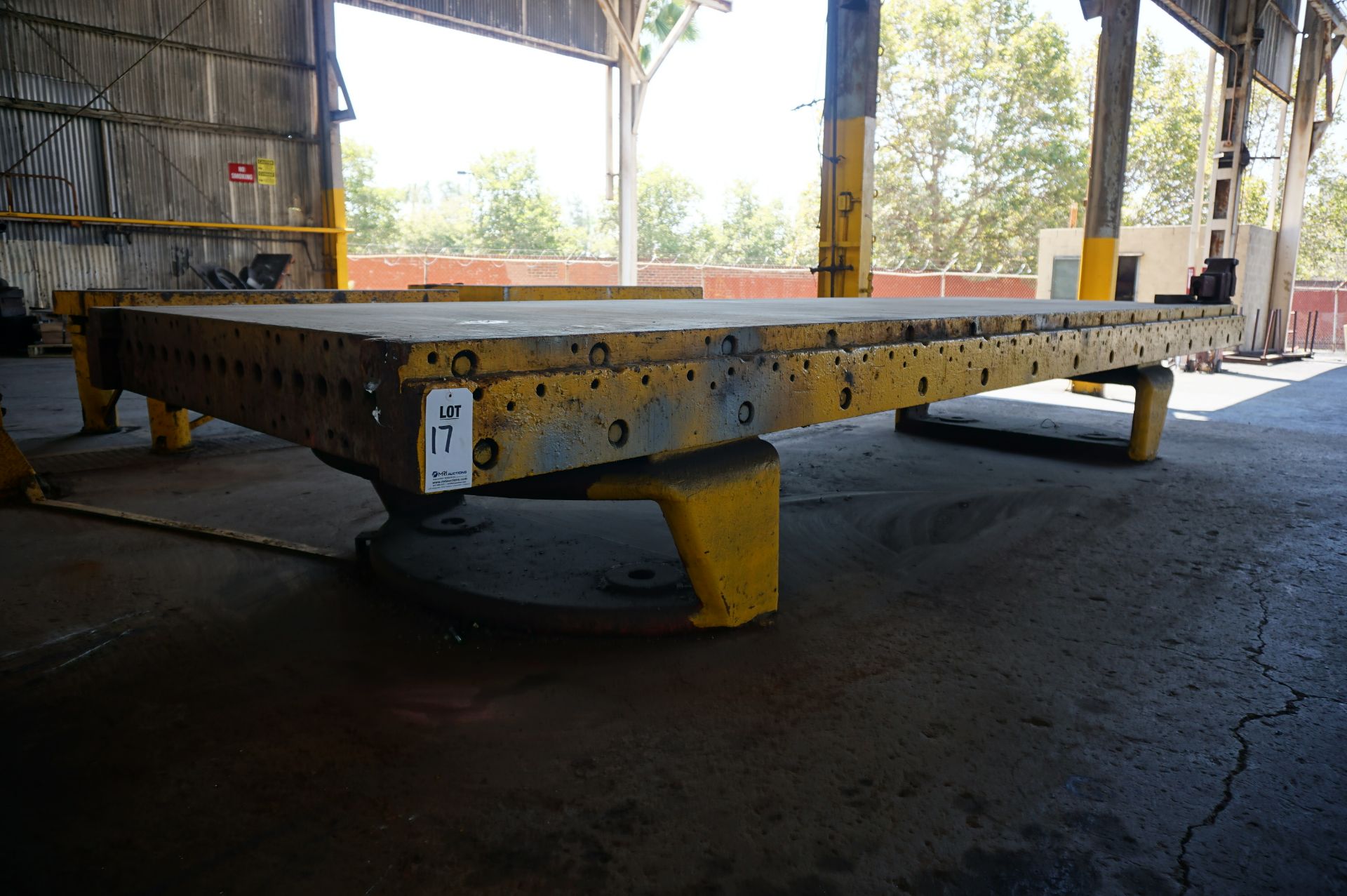 STEEL HEAVY DUTY WELDING TABLE, DIMENSIONS 68" X 200" X 31" - Image 3 of 3