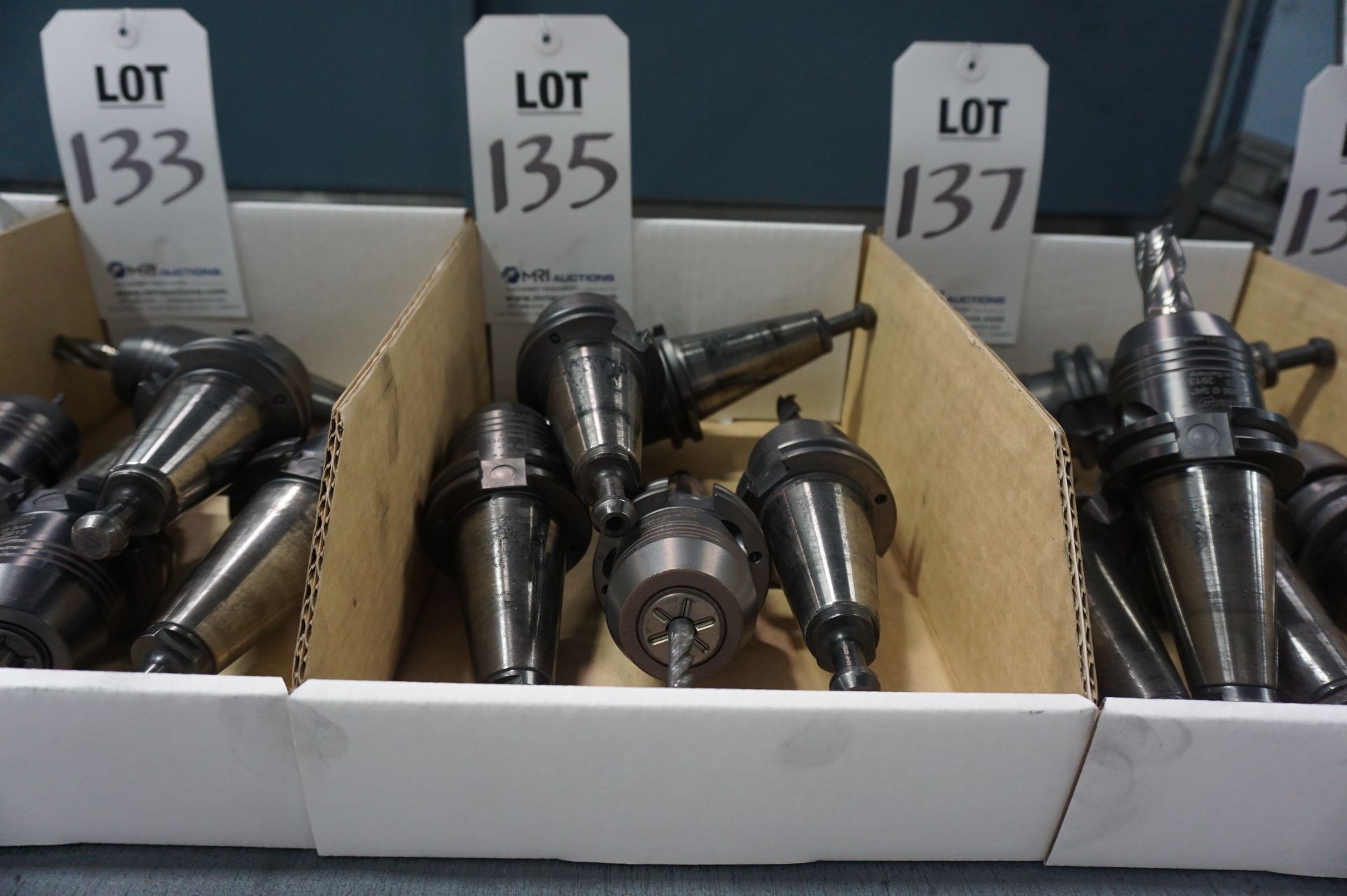 (5) MISC. SCHUNK CAT 40 TOOL HOLDERS, MORI PULL STUDS - Image 2 of 2