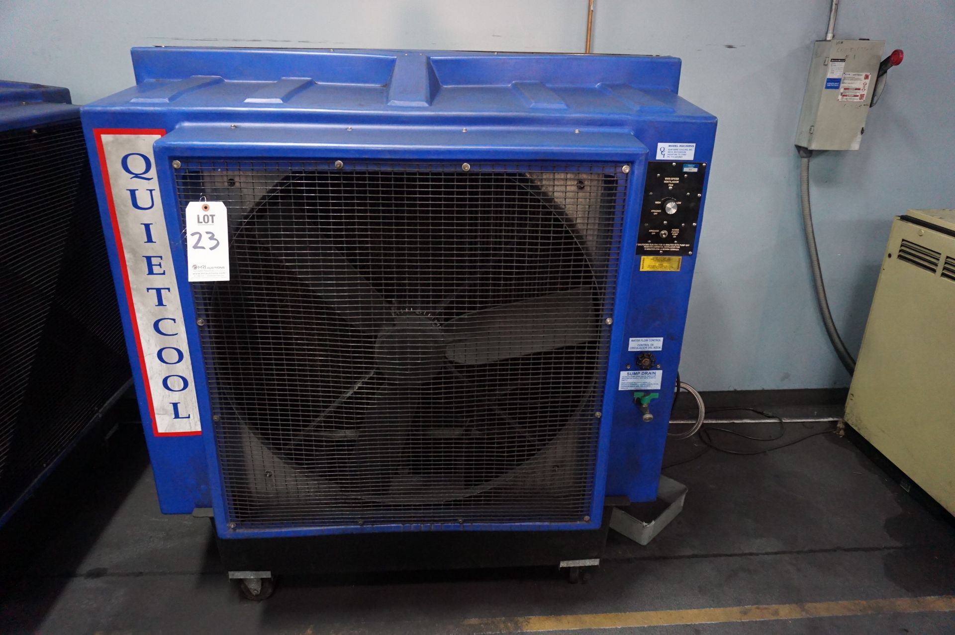 QUIETAIRE QUIET COOL MODEL QC36DVS DIRECT DRIVE PORTABLE EVAPORATIVE COOLER