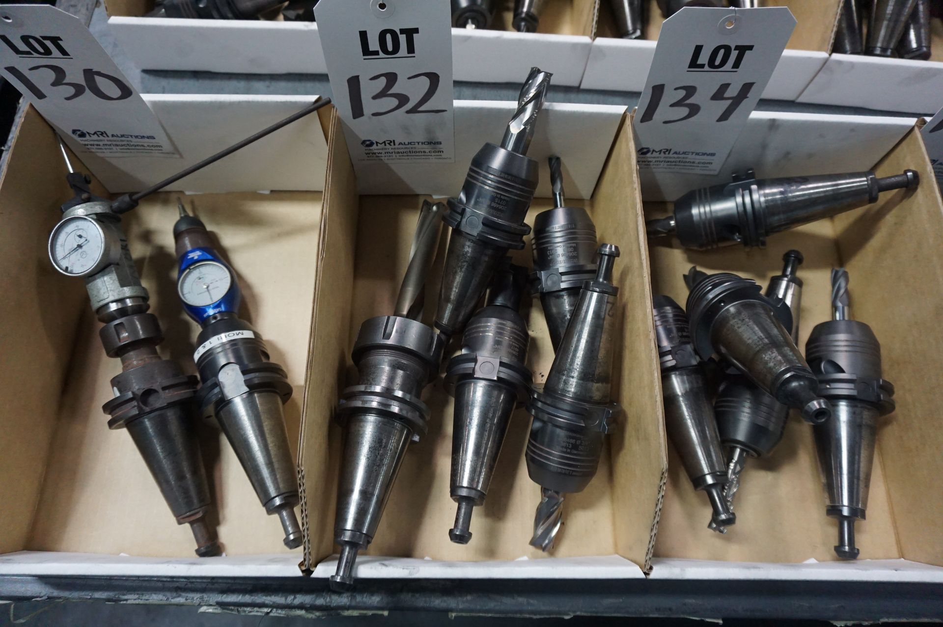 LOT TO INCLUDE: (4) SCHUNK CAT 40 TOOL HOLDERS, (1) CAT 40 TOOL HOLDER WITH INDEXABLE DRILL - Image 2 of 3