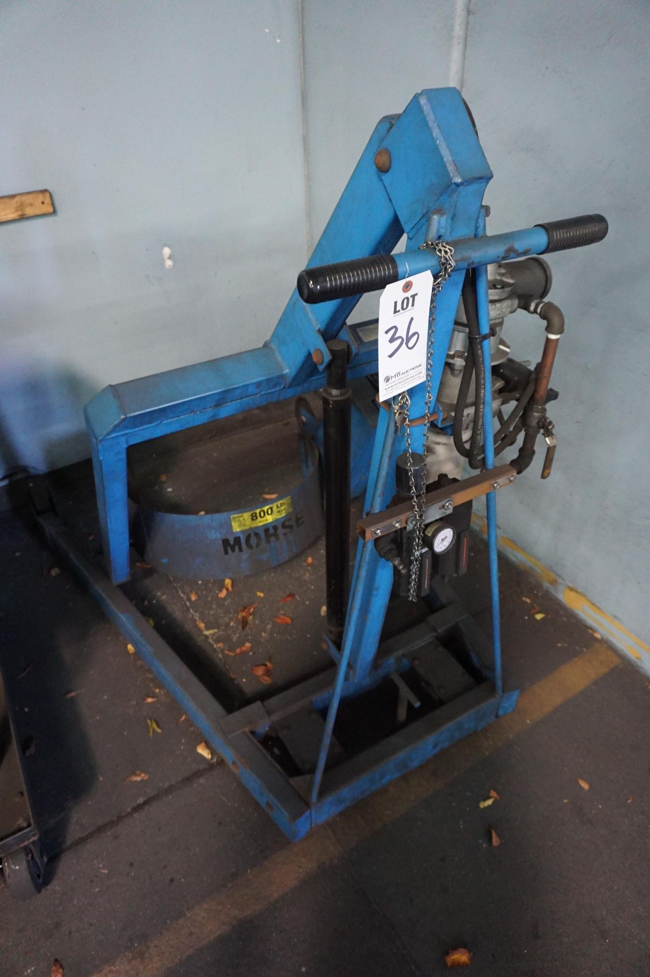 MORSE BARREL LIFT, MODEL 400A-80-114, S/N 0713, 800 LB MAX CAPACITY