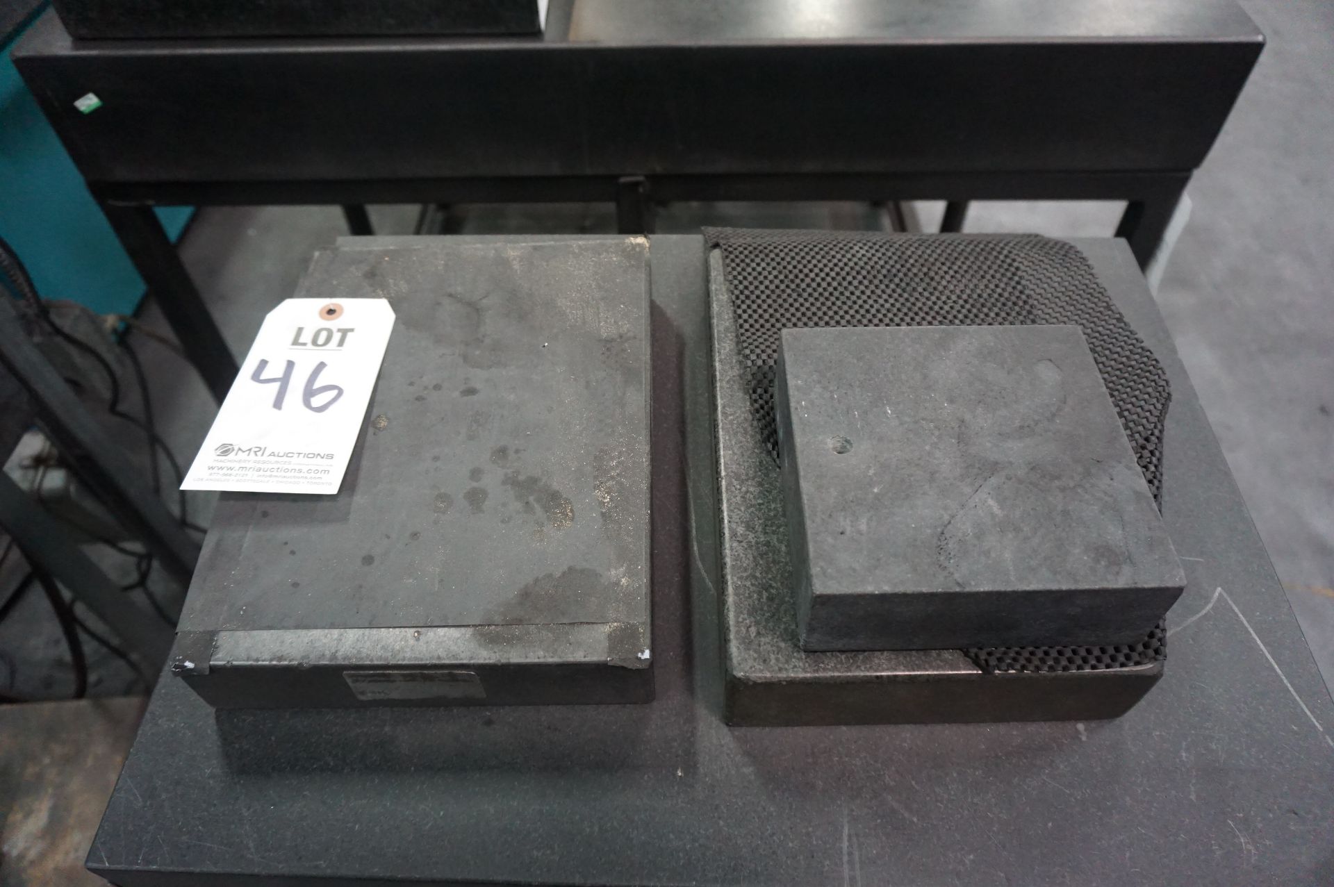 LOT TO INCLUDE: (1) GRANITE SURFACE PLATE 6" X 6"", (2) GRANITE SURFACE PLATES 12" X 9"