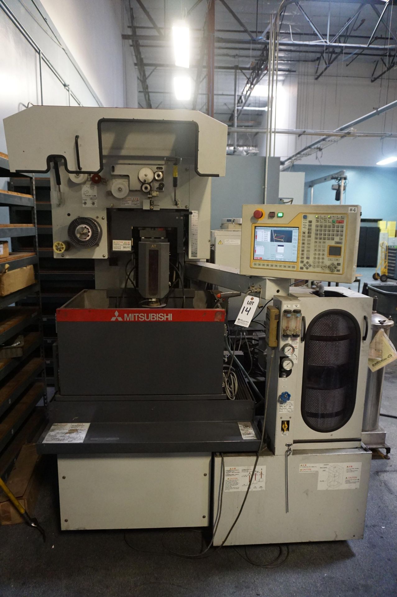 2007 MITSUBISHI MD+PROII WIRE ELECTRICAL DISCHARGE MACHINE MODEL BA8, WEIGHT 1800KG, S/N 50B8V201, - Image 2 of 10