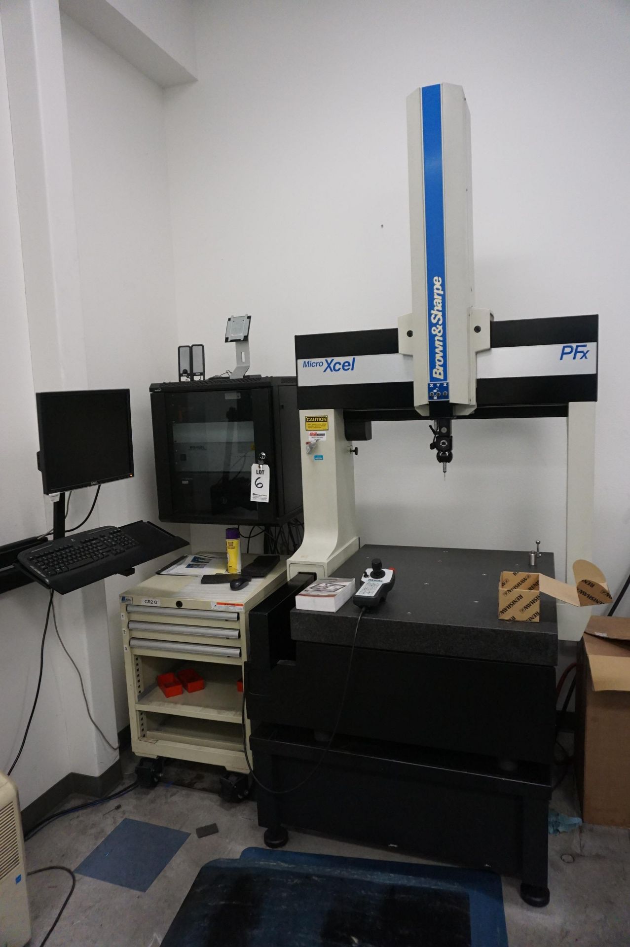 BROWNE AND SHARPE MICROXCEL PFX COORDINATE MEASURING MACHINE S/N 0998-3232 TO INCLUDE: WENZEL CNC