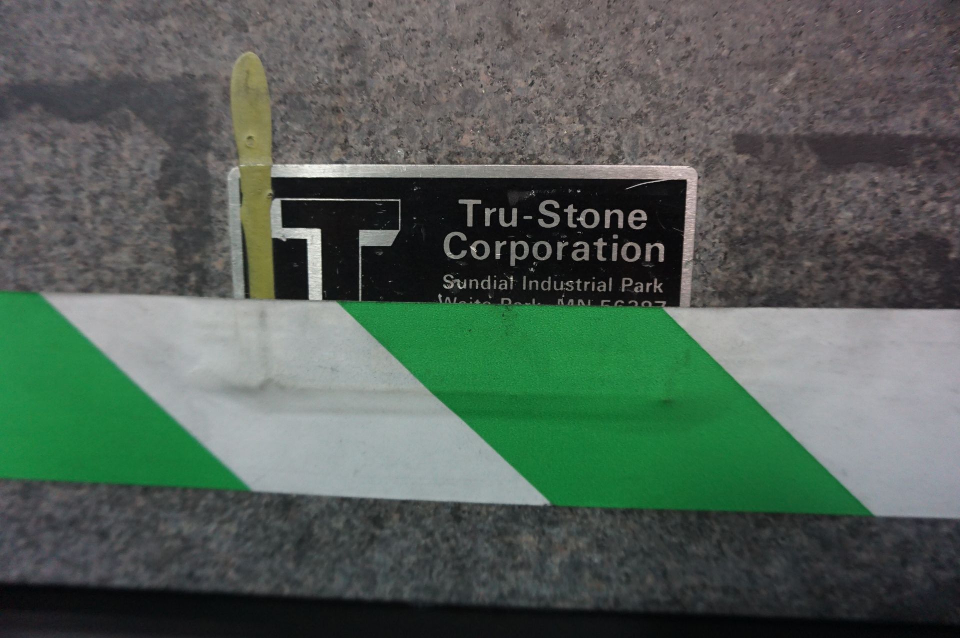 TRU-STONE GRANITE SURFACE PLATE WITH STEEL STAND, DIMENSIONS 36" X 24" - Image 2 of 2