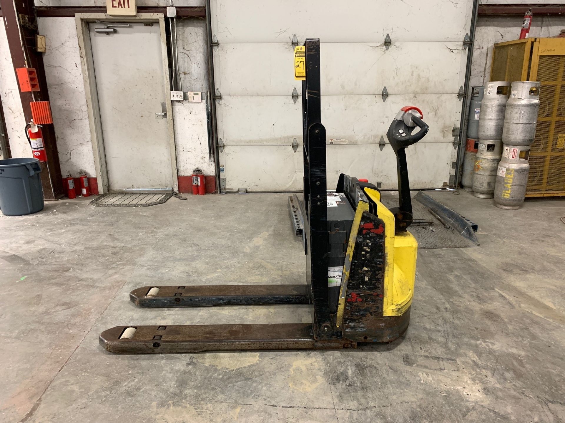 2015 HYSTER 4,500-LB. CAPACITY ELECTRIC PALLET JACK, MODEL: W45Z-HD, S/N: A419N03614N, 24V, 1,279 HO