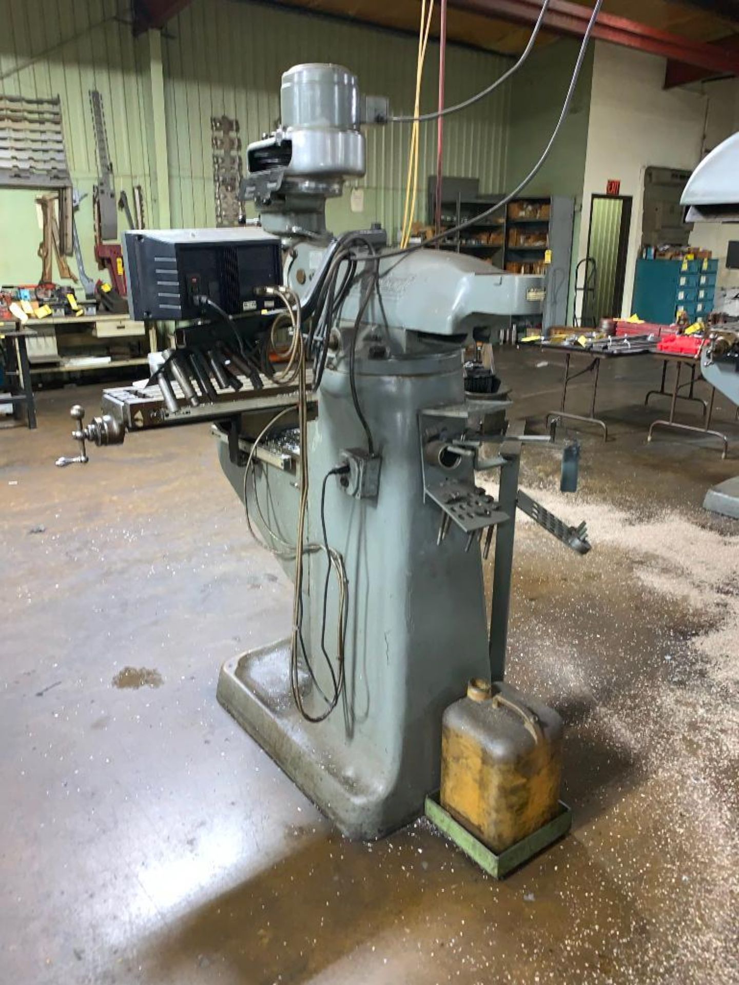 BRIDGEPORT 1-HP VERTICAL MILL, ACU-RITE DRO, 9'' X 48'' TABLE - Image 6 of 6