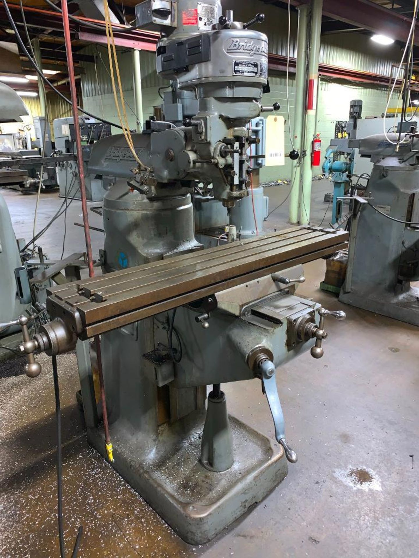 BRIDGEPORT 1-HP VERTICAL MILL, ACU-RITE DRO, 9'' X 48'' TABLE