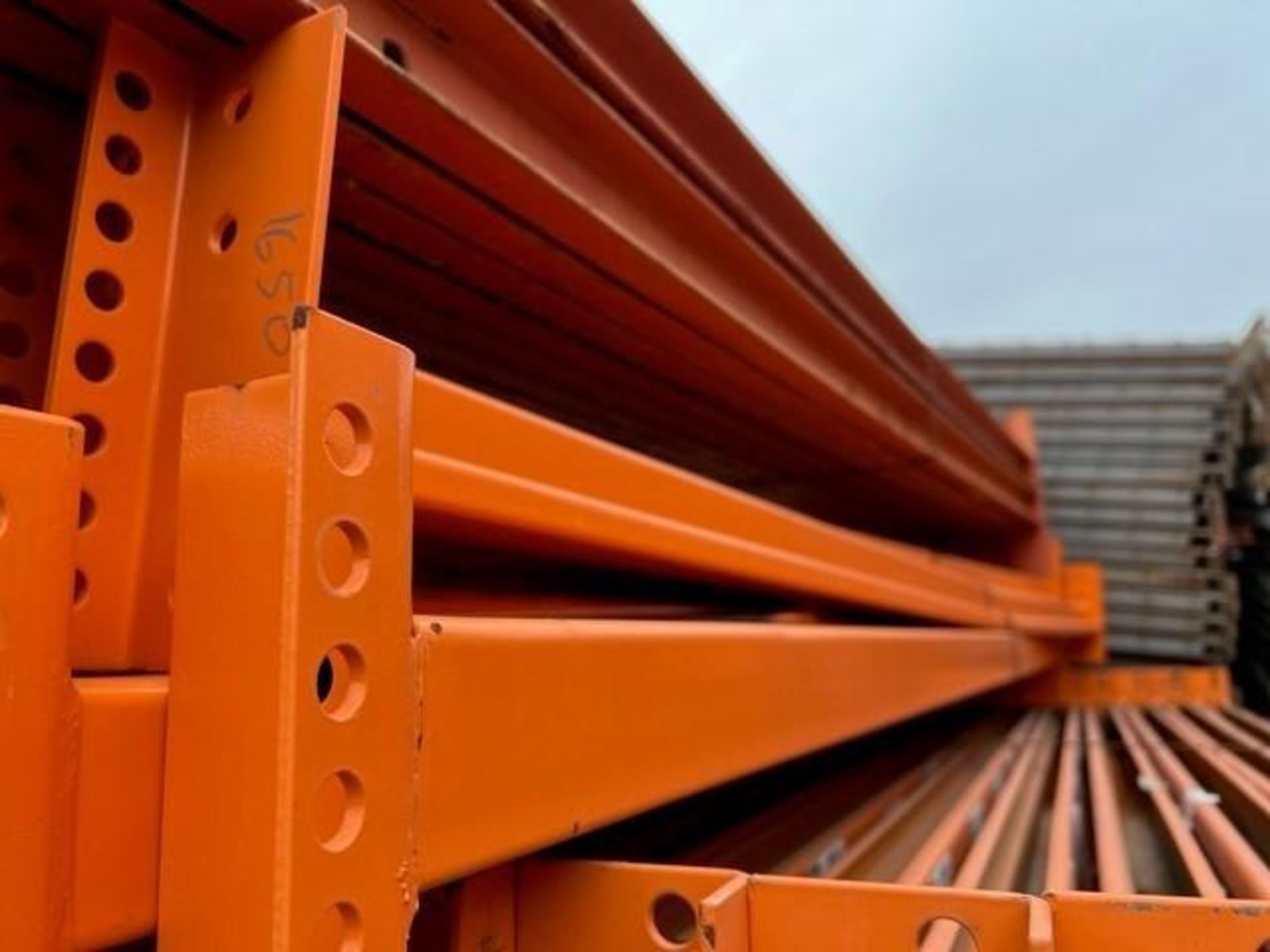 (18X) HYBRID STYLE BEAMS, 93'' L X 2.5'' H, PINS: 8-HOLES, COLOR: ORANGE, LOCATION: 15785 MOUNTAIN A