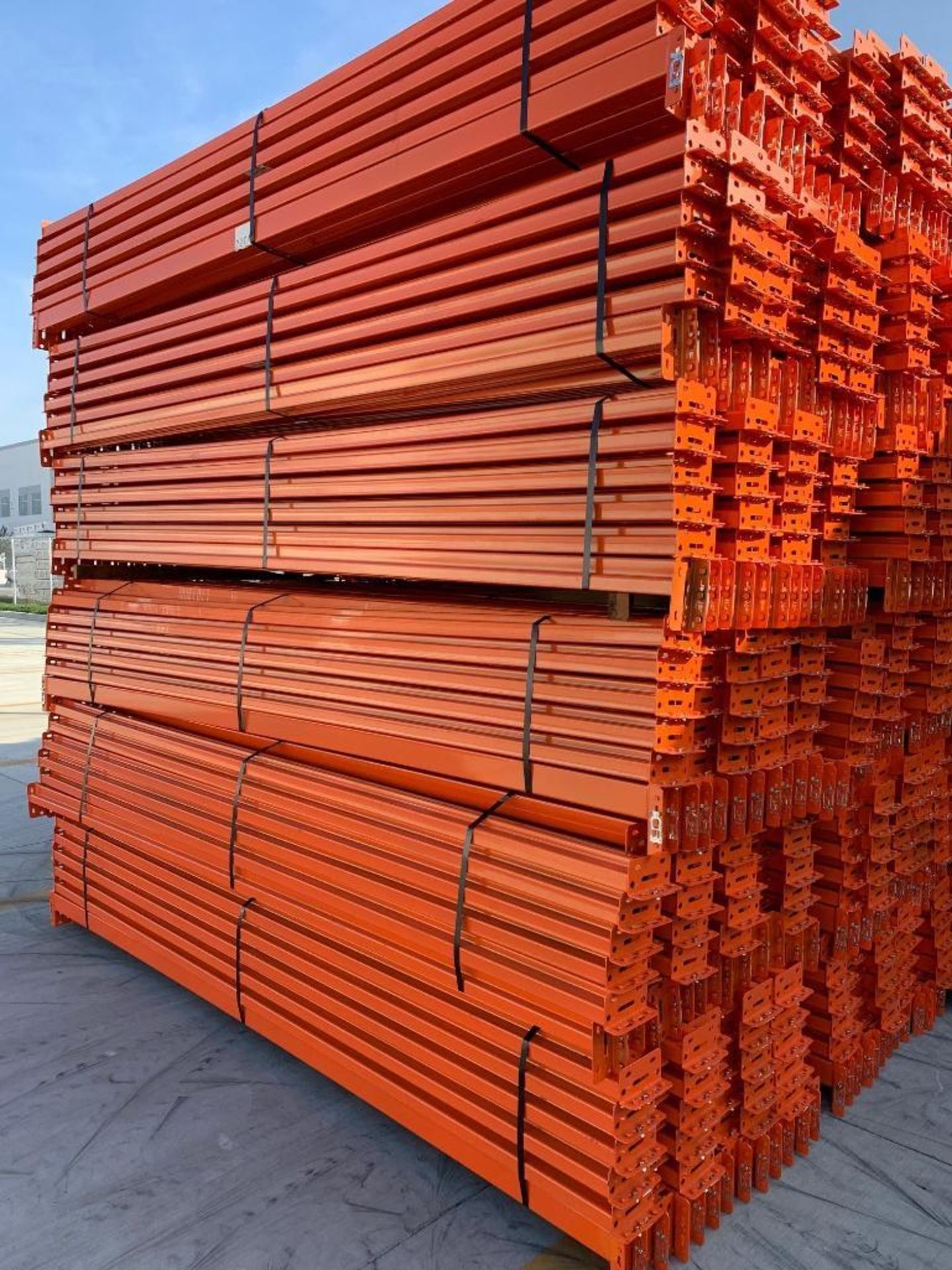 APPROX. (1,179X) UNIVERSAL BEAMS, 120'' L X 3'' H, PINS: 3, COLOR: ORANGE, LOCATION: 8975 REMINGTON