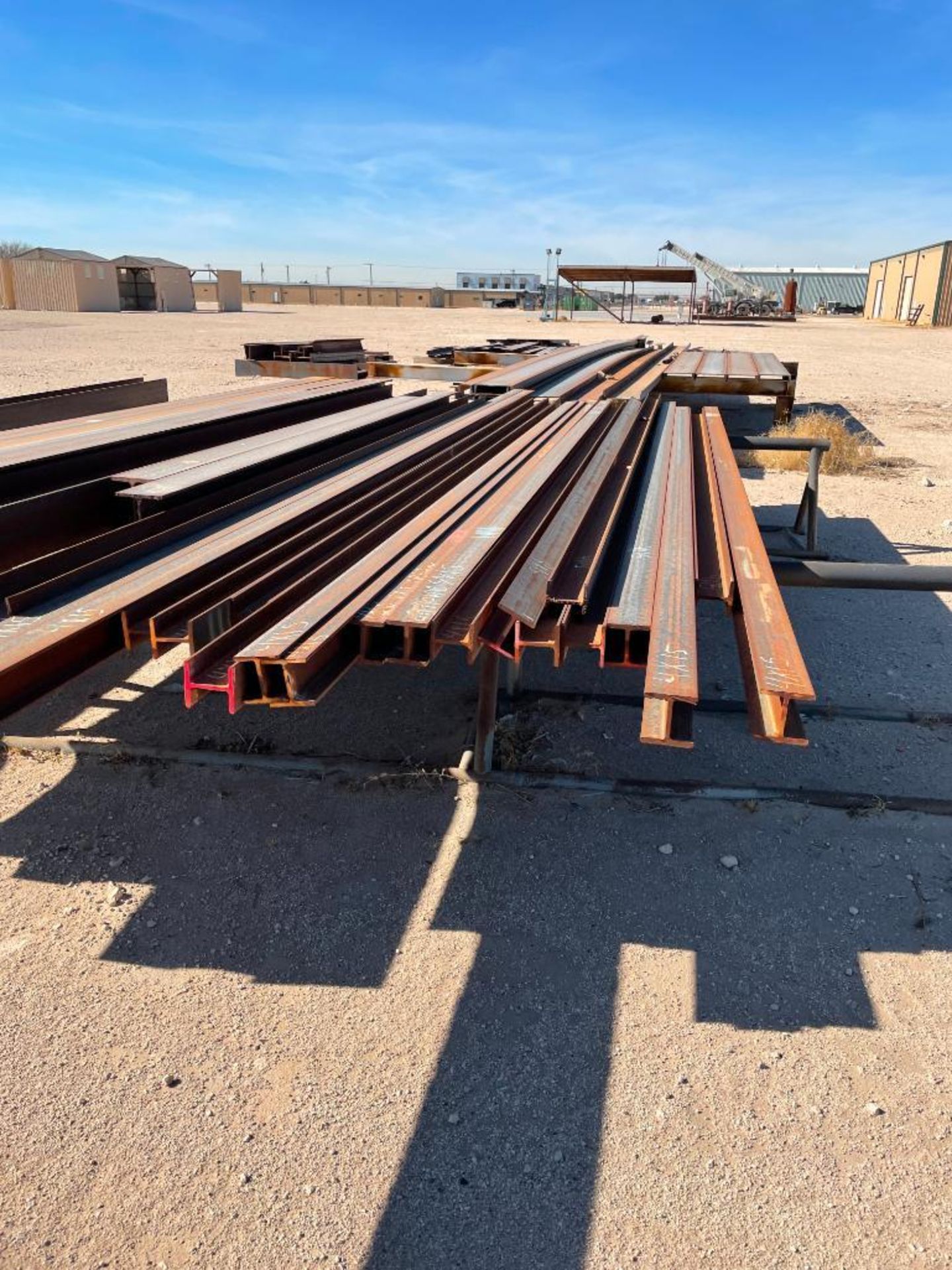 ASSORTED I-BEAMS, 10' - 25' LENGTHS, 8'' X 10'' - 4'' X 4'' - Image 2 of 3