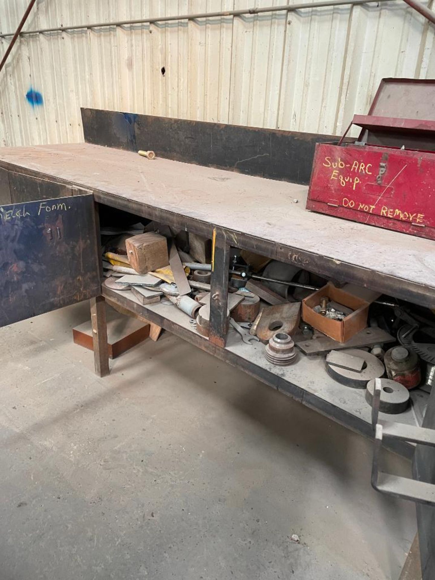 STEEL WORK BENCH, 175'' X 32'' - Image 2 of 2