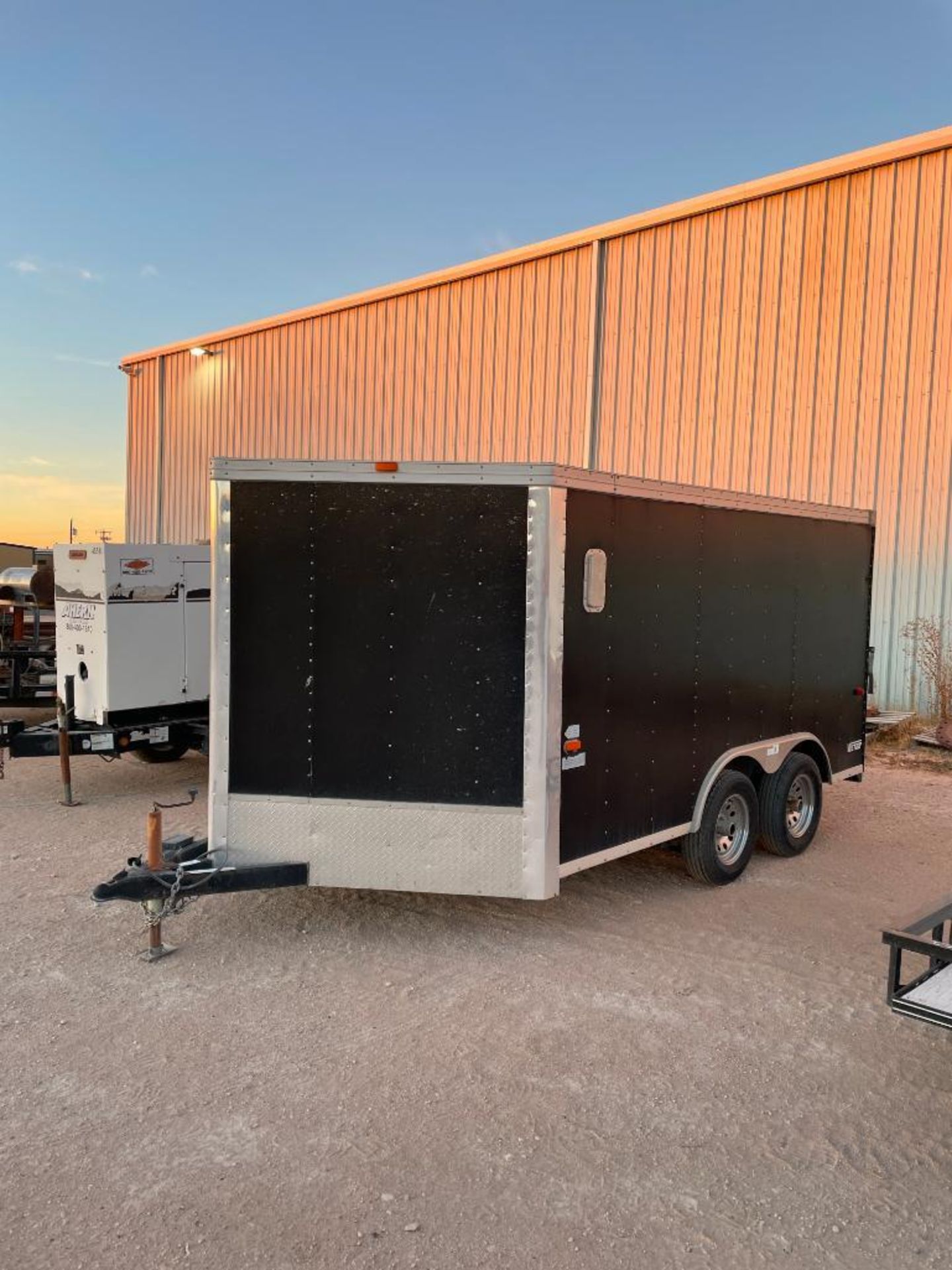 VECTOR 12' ENCLOSED TRAILER, DUAL SINGLE AXLE, 2-5/16'' HITCH (NO TITLE) - Image 4 of 6