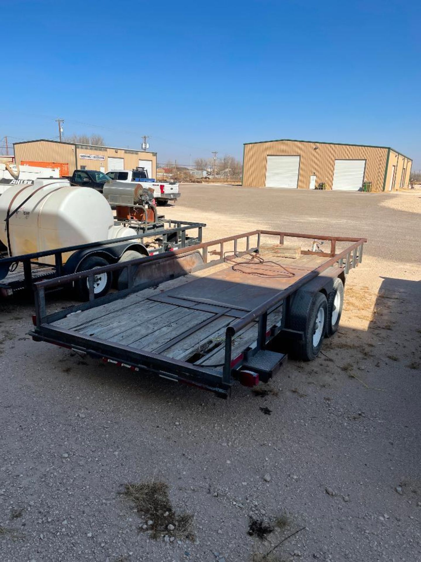 BIG TEX 12PI 20' X 7' UTILITY TRAILER, DUAL SINGLE AXLE, 2-5/16'' HITCH (NO TITLE) - Image 4 of 4