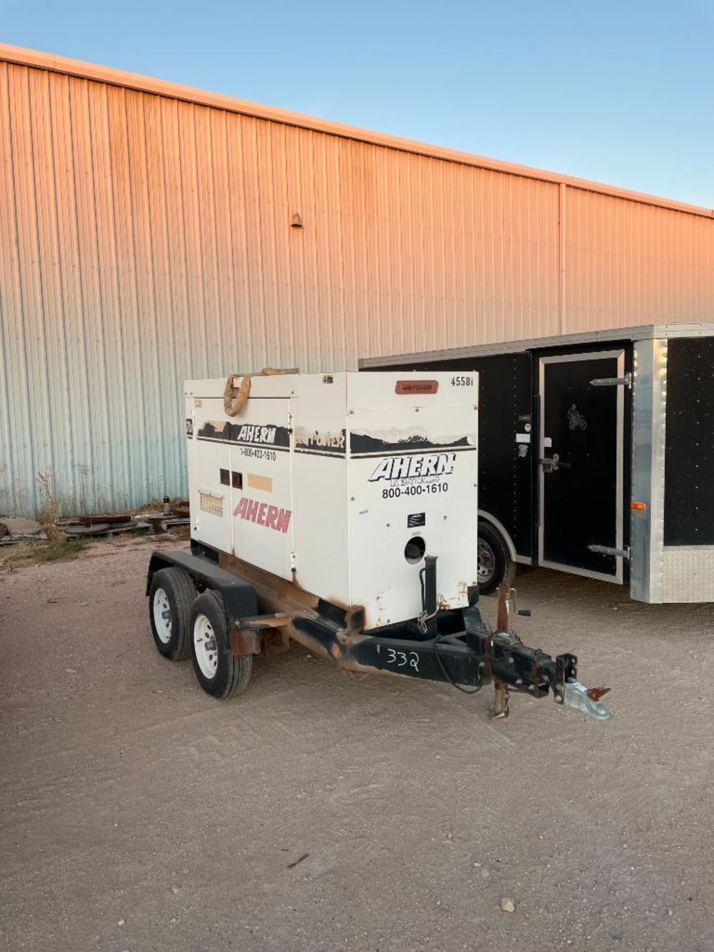 MQ POWER DIESEL GENERATOR TRAILER, 70 SERIES, MODEL DB-0831J2, S/N 7304119, JOHN DEERE 4-CYL. DIESEL