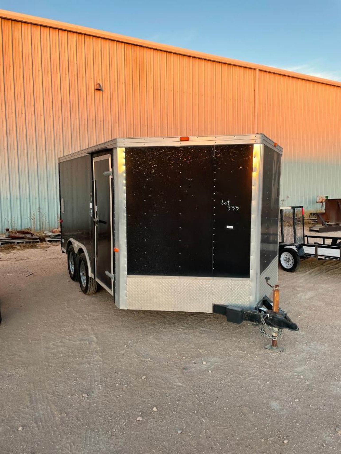 VECTOR 12' ENCLOSED TRAILER, DUAL SINGLE AXLE, 2-5/16'' HITCH (NO TITLE)