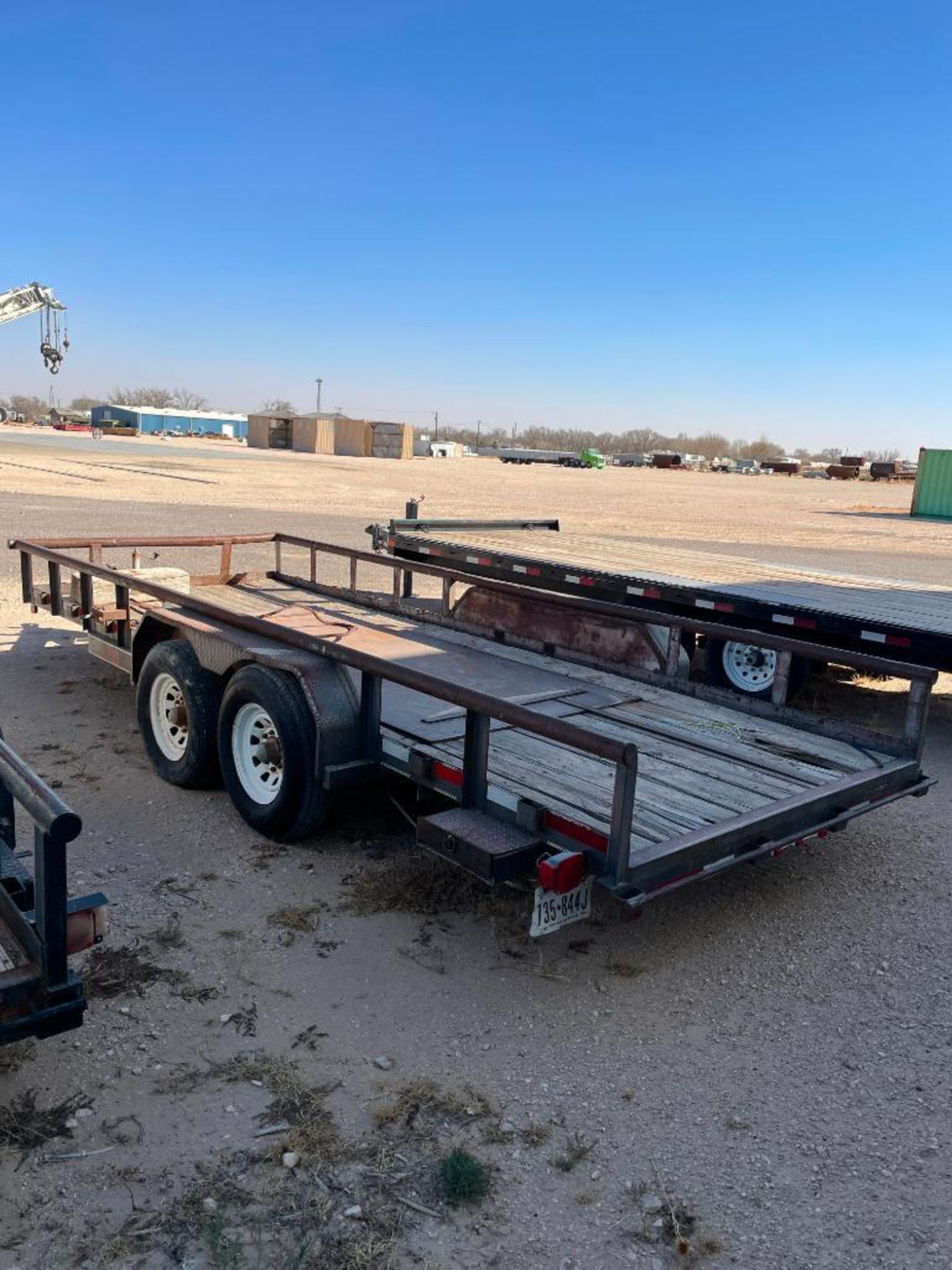 BIG TEX 12PI 20' X 7' UTILITY TRAILER, DUAL SINGLE AXLE, 2-5/16'' HITCH (NO TITLE) - Image 3 of 4