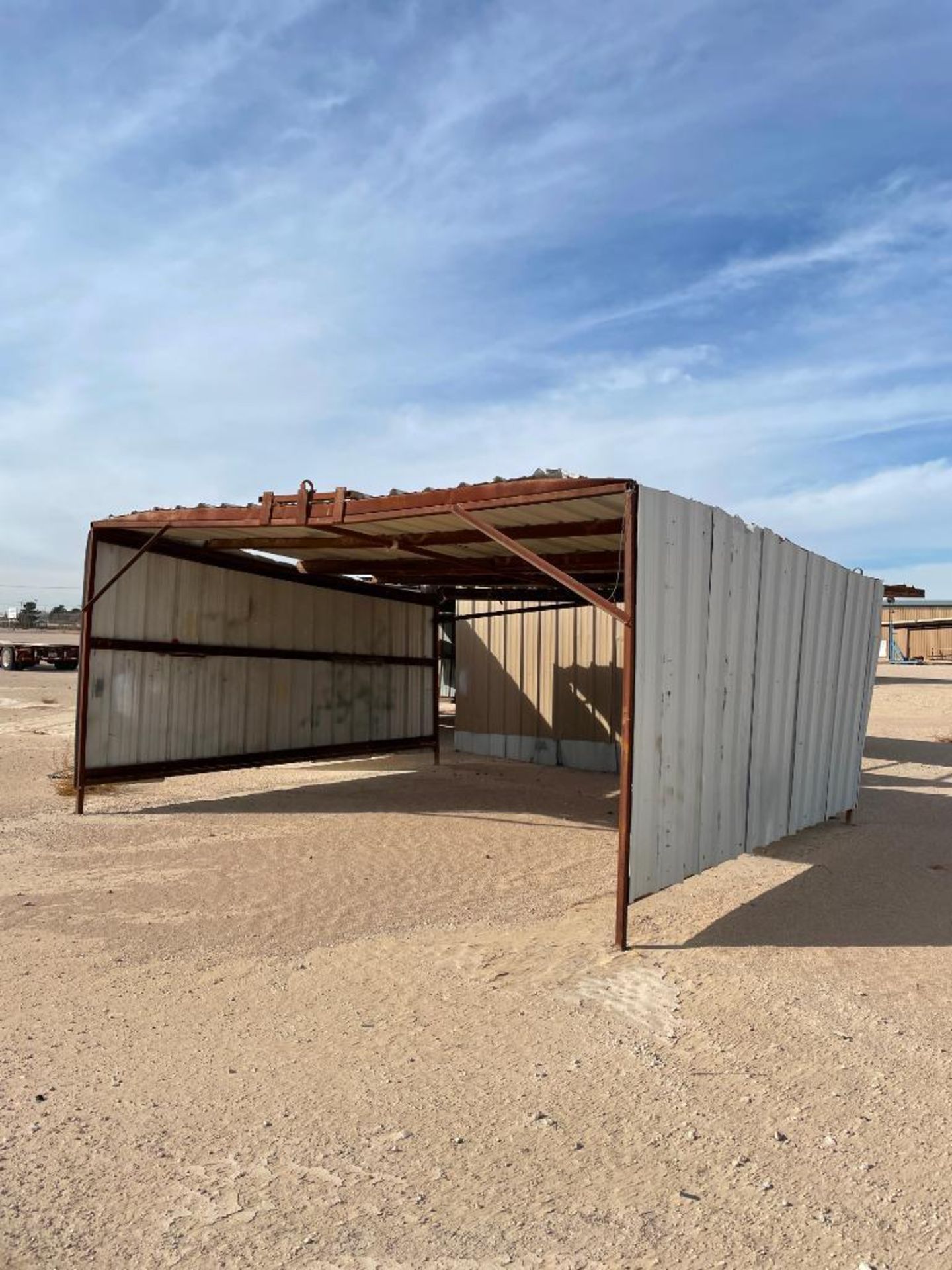 (4) CRANEABLE COVERED WORK STATIONS, 20' X 15' X 8' - Image 3 of 4