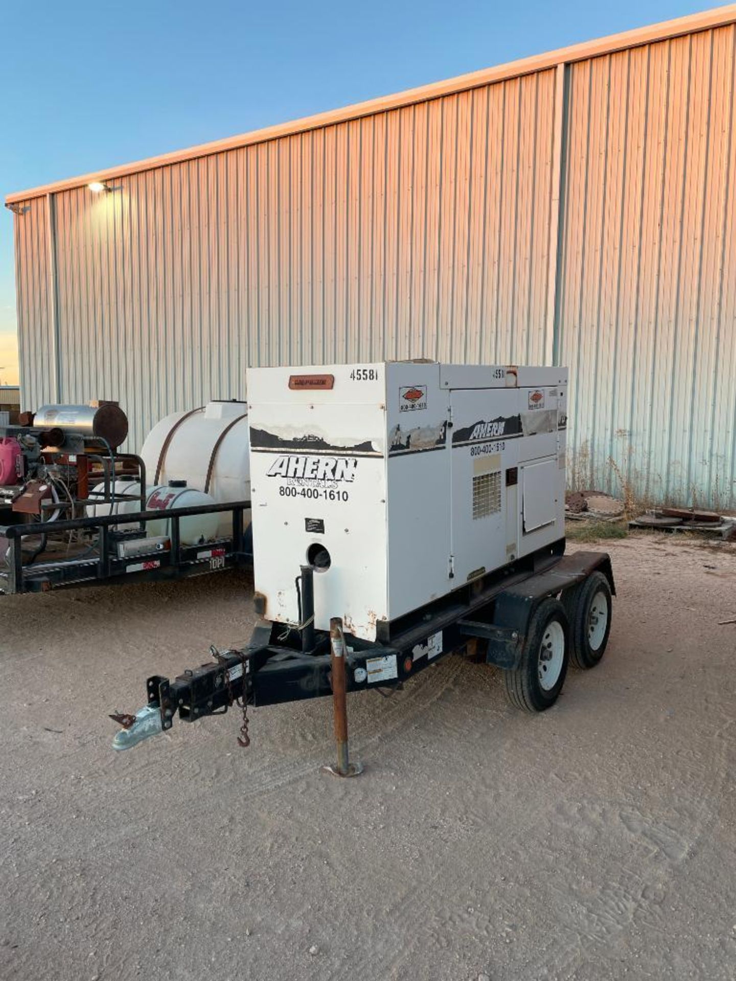 MQ POWER DIESEL GENERATOR TRAILER, 70 SERIES, MODEL DB-0831J2, S/N 7304119, JOHN DEERE 4-CYL. DIESEL - Image 4 of 4