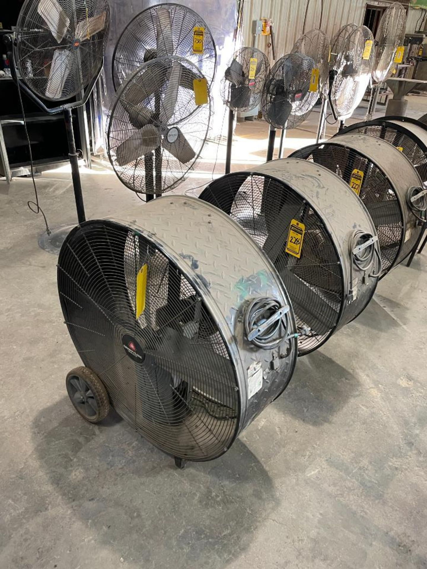 (2) COUNTY LINE 42'' DRUM FANS