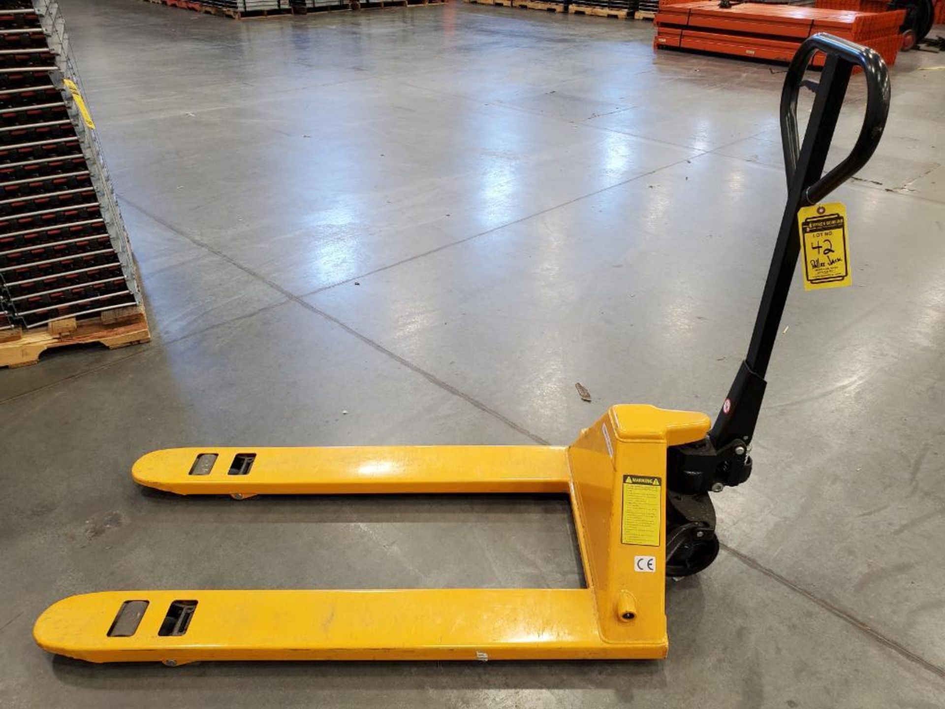 ULINE 5,500 LB. HYDRAULIC PALLET JACK, MODEL H-1043, 48" FORKS