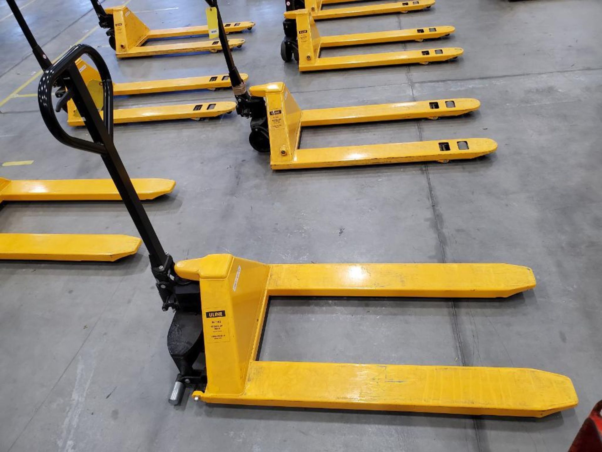 ULINE 2,200 LB. HYDRAULIC SCISSOR LIFT PALLET JACK, MODEL H-1785, 45" FORKS - Image 3 of 4