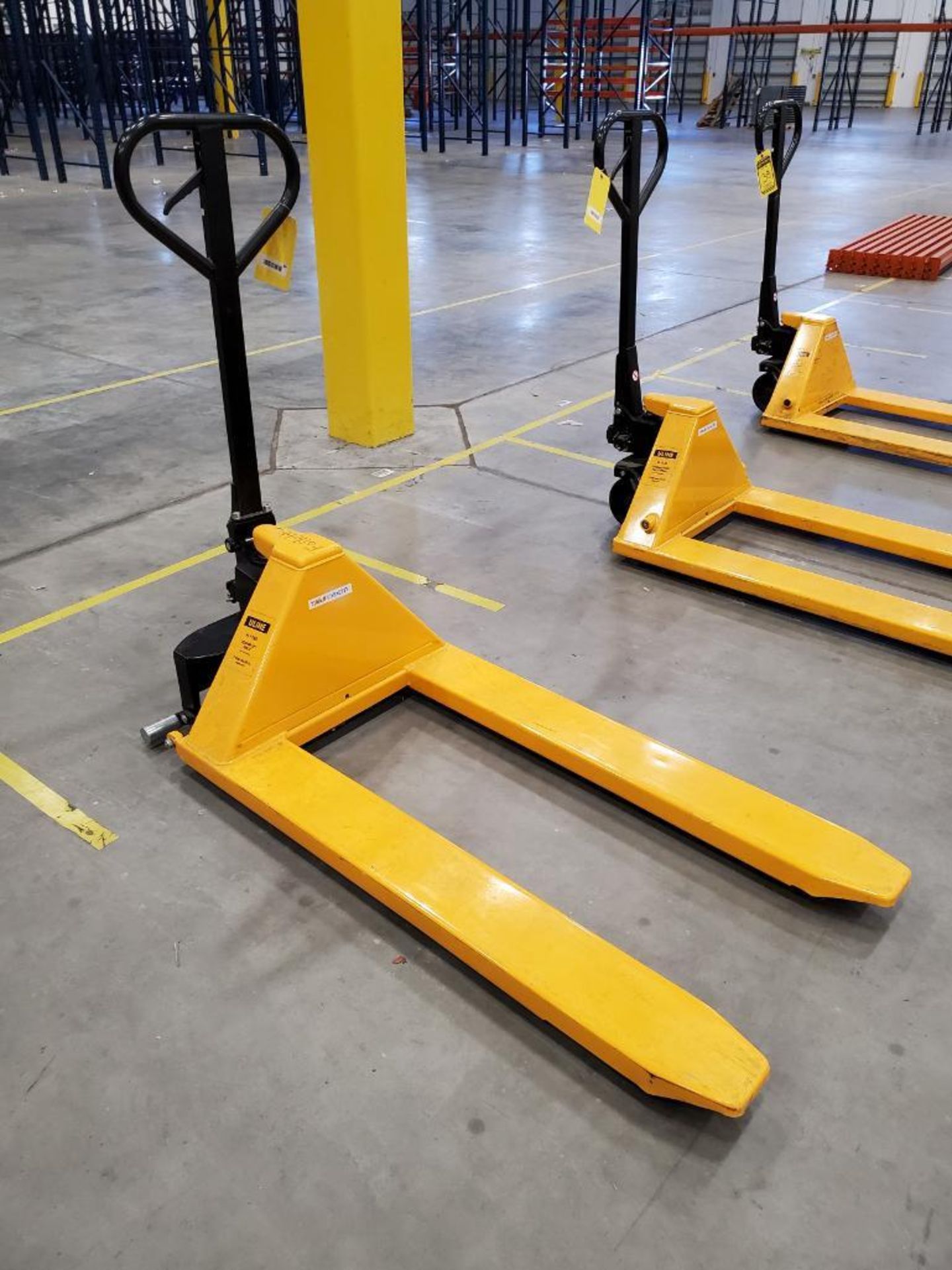 ULINE 2,200 LB. HYDRAULIC SCISSOR LIFT PALLET JACK, MODEL H-1785, 45" FORKS - Image 3 of 4