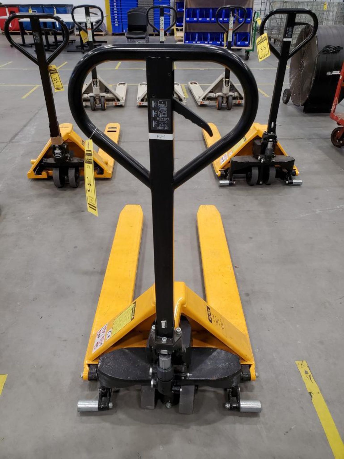 ULINE 2,200 LB. HYDRAULIC SCISSOR LIFT PALLET JACK, MODEL H-1785, 45" FORKS - Image 4 of 4