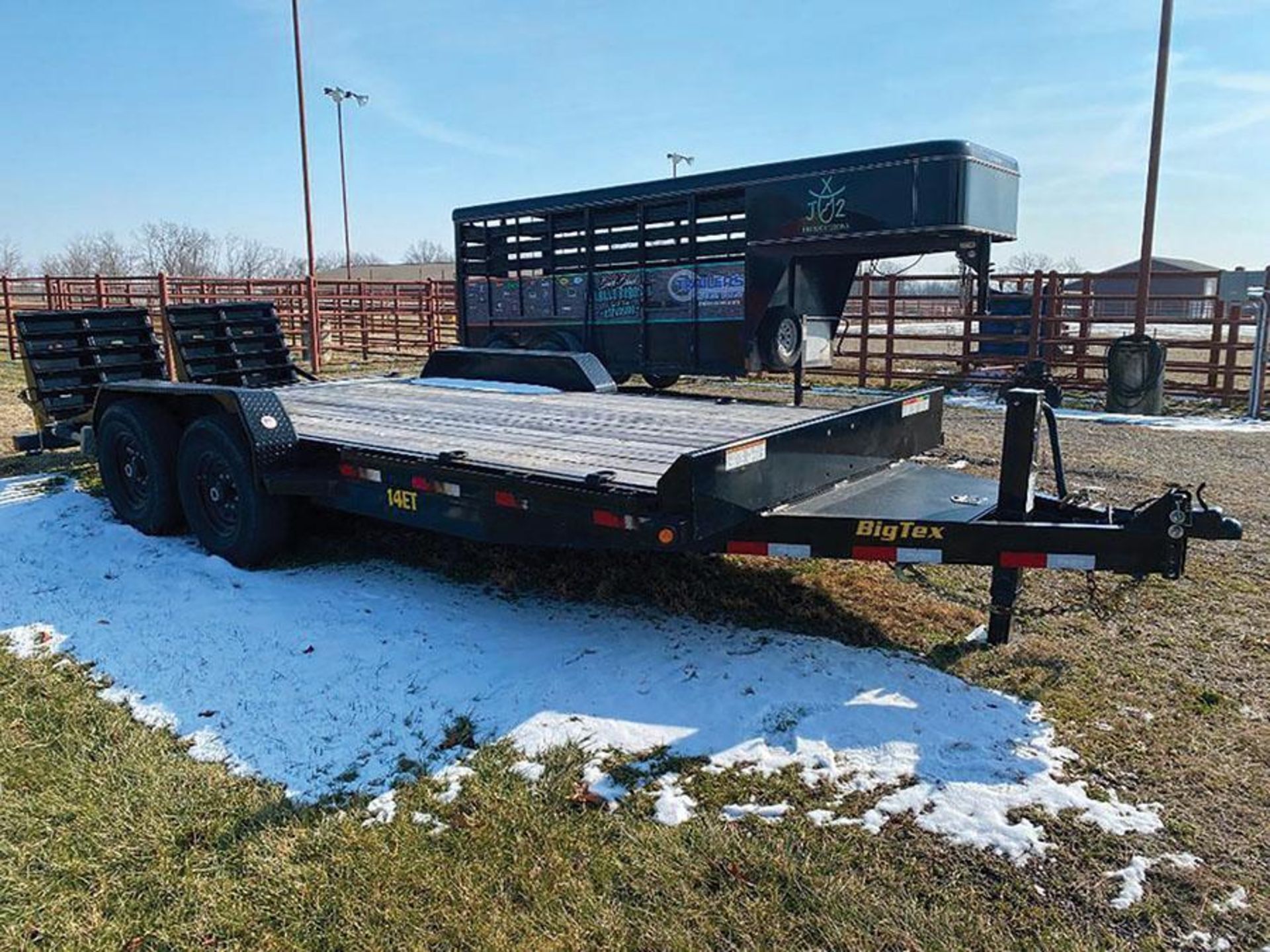 2021 UNUSED BIG TEX 14ET T/A EQUIPMENT TRAILER, VIN 16V1C232XM3018230, MODEL 14ET-18BK-MR, MEGA RAMP - Image 2 of 14