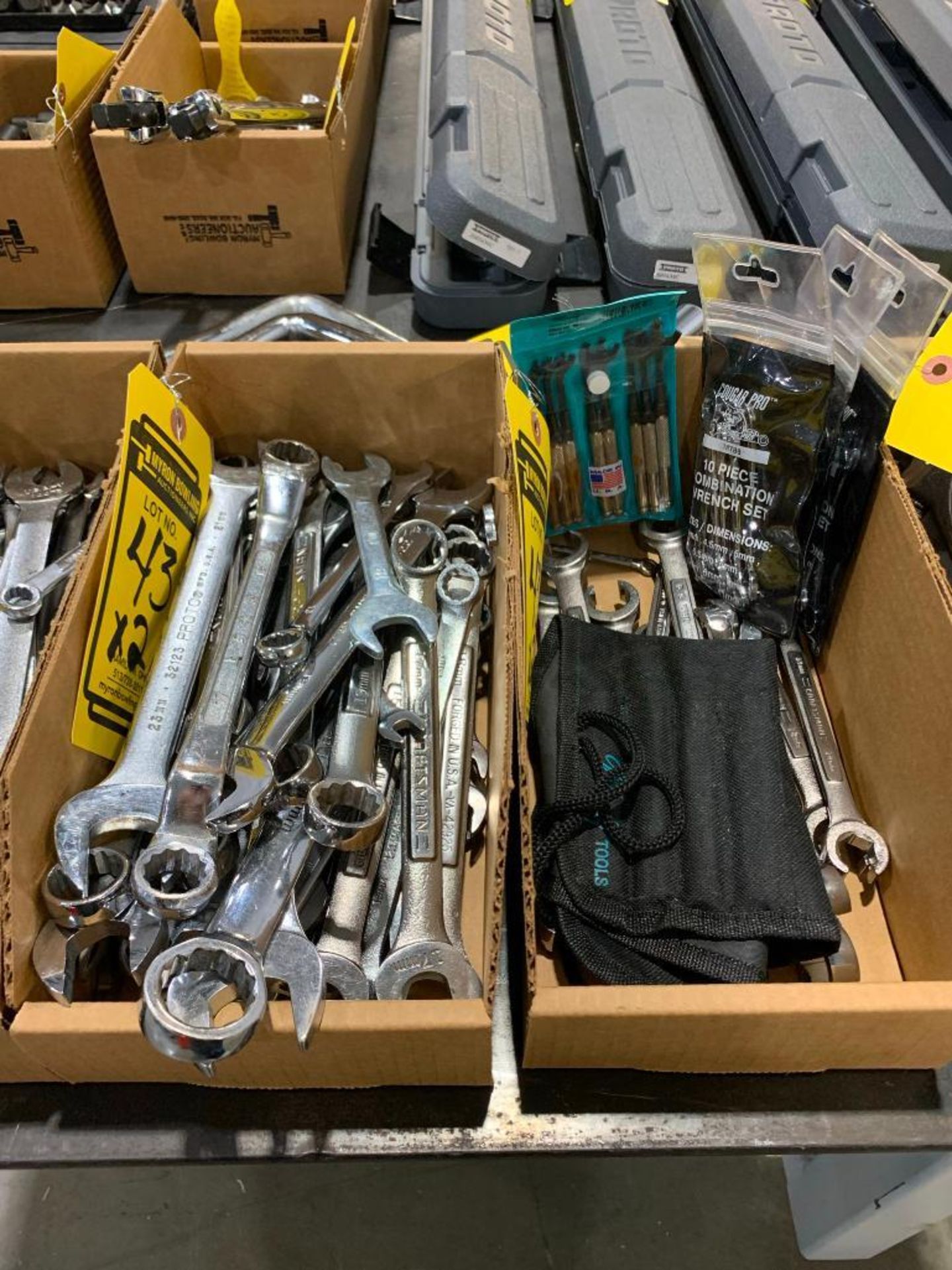 (2) BOXES W/ ASSORTED WRENCHES, MOST METRIC