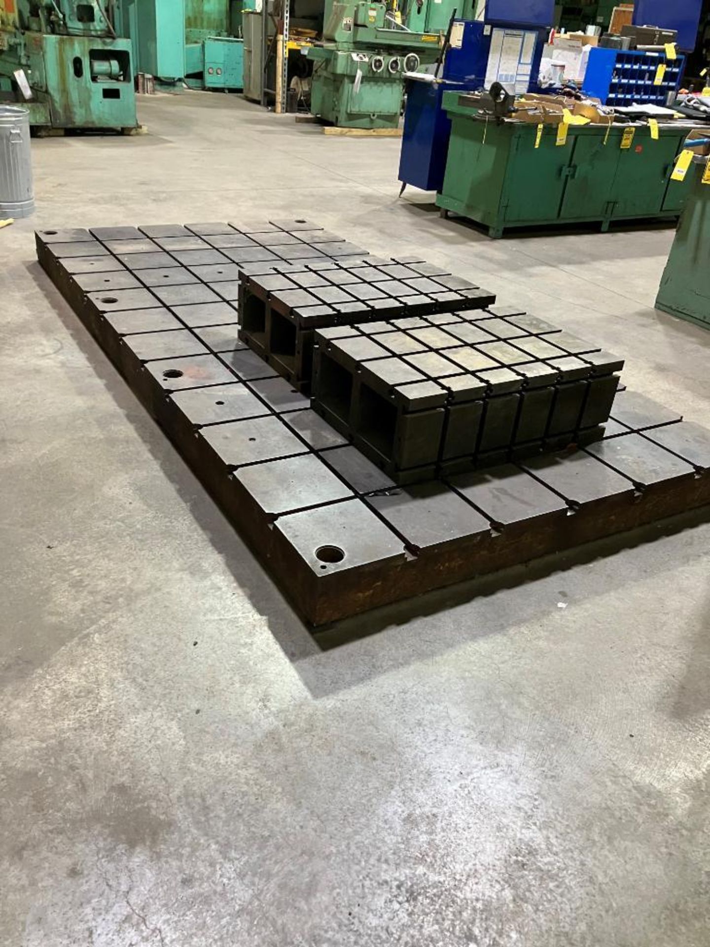 T-SLOT BASE PLATE, 144'' X 72'' X 8'', (2) T-SLOT RISER BLOCKS, 36'' X 24'' X 12'' - Image 2 of 2