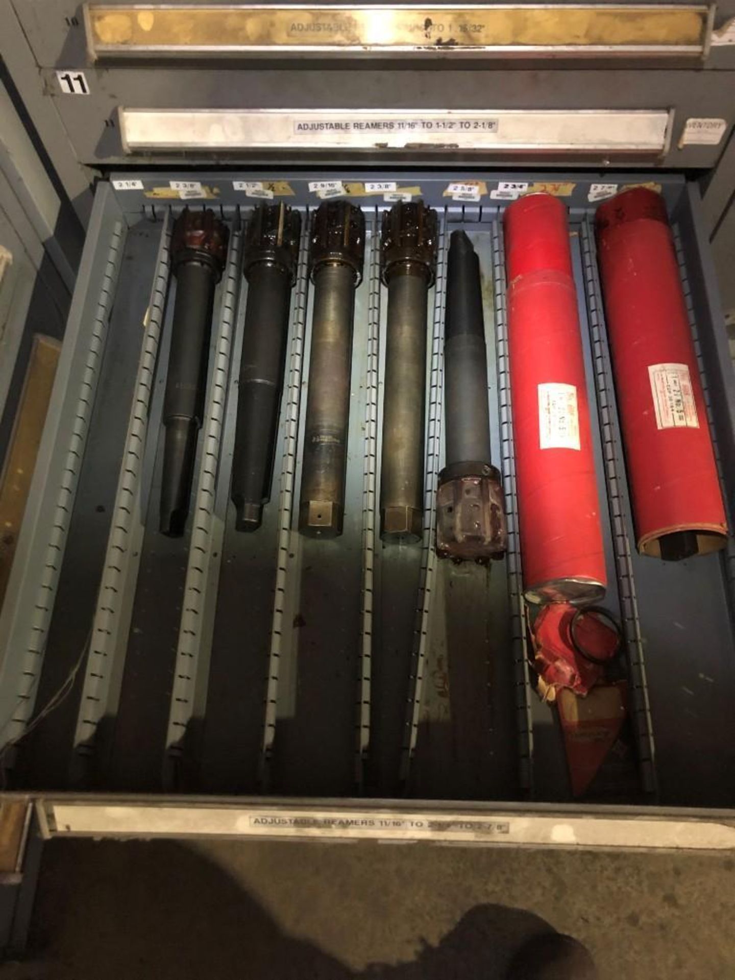 VIDMAR CABINET & CONTENT OF ASSORTED REAMERS - Image 10 of 11