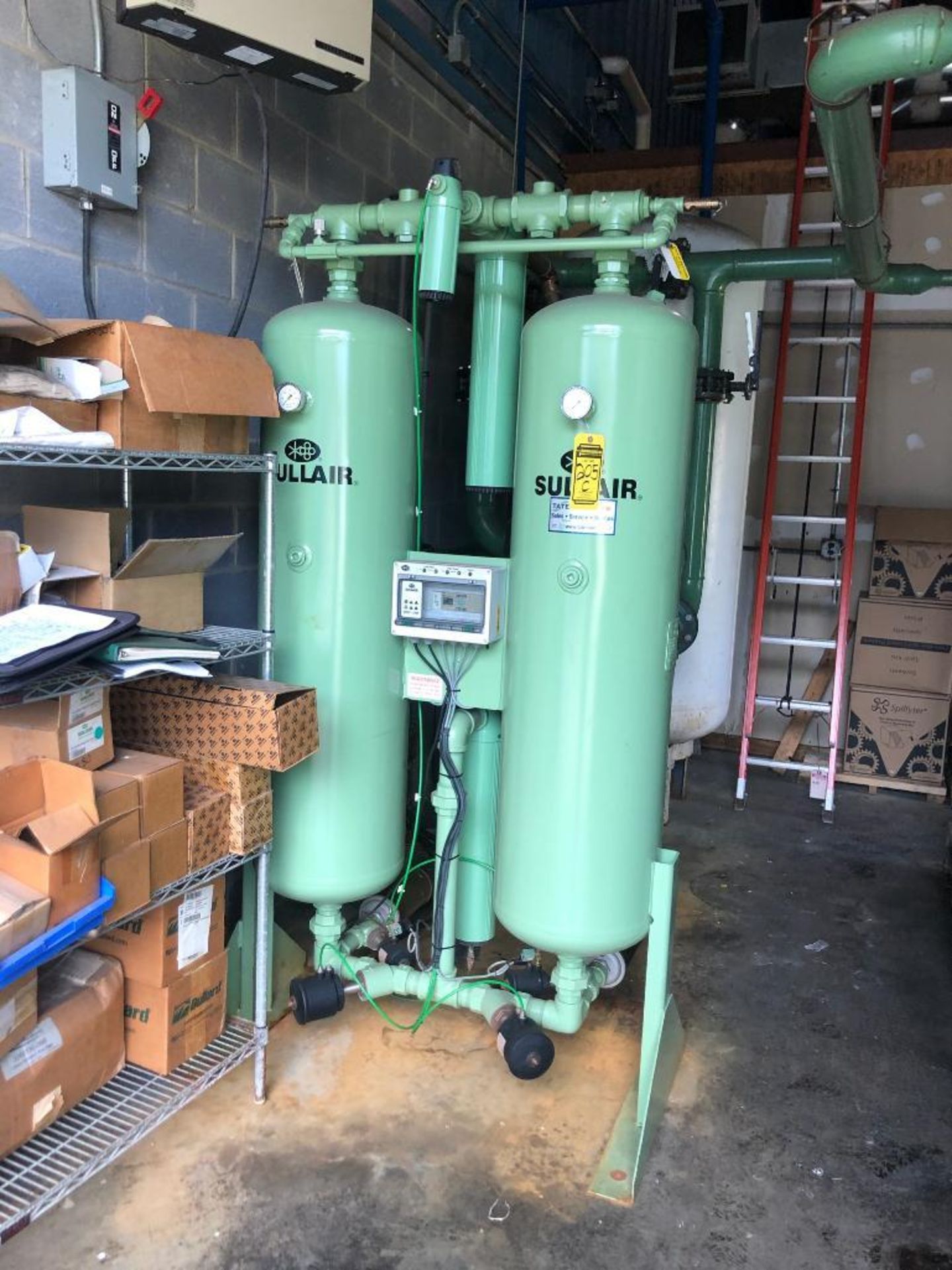 SULLAIR AIR DRYER (2) 50-GAL. TANKS, MODEL DHL600, S/N HDMGAAM965, JULY 2015 DATE OF MANUFACTURE
