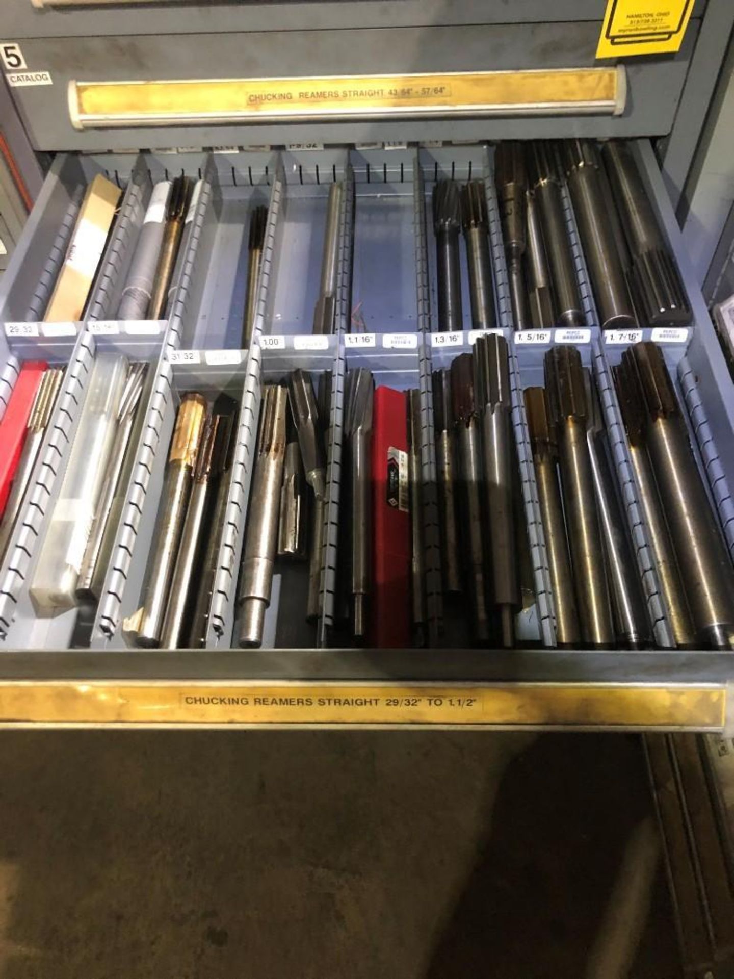 VIDMAR CABINET & CONTENT OF ASSORTED REAMERS - Image 9 of 11