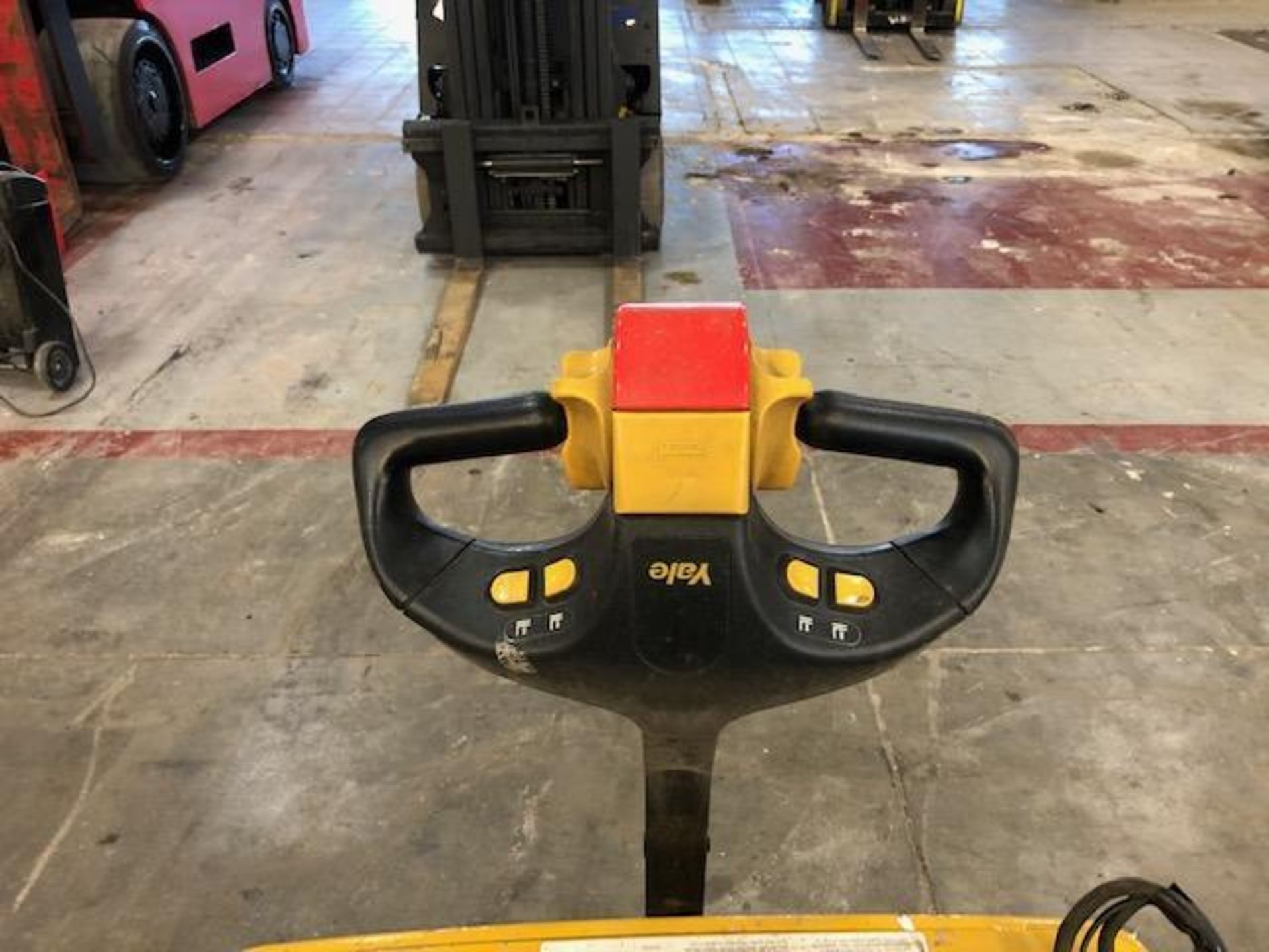 YALE 4,000 LB. CAPACITY ELECTRIC PALLET JACK, MODEL MPB040, S/N B827N05538A, 24V, 48'' FORKS, RUNS & - Image 3 of 4