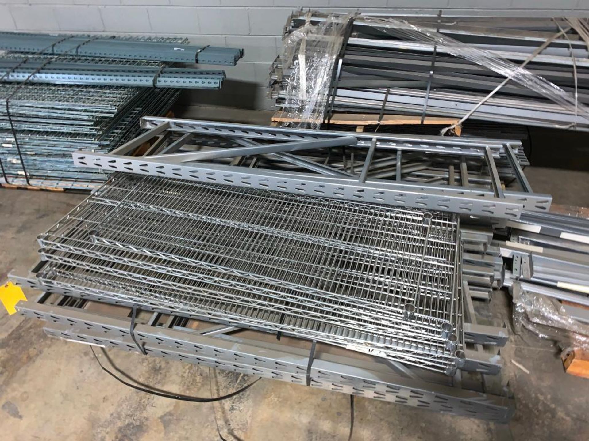 NSF LIGHT DUTY PALLET RACKING: (15) 24'' X 6' UPRIGHTS, 2-1/2'' X 2-1/2'' FOOT PLATE, 2-1/2'' X 1-1/ - Image 3 of 4